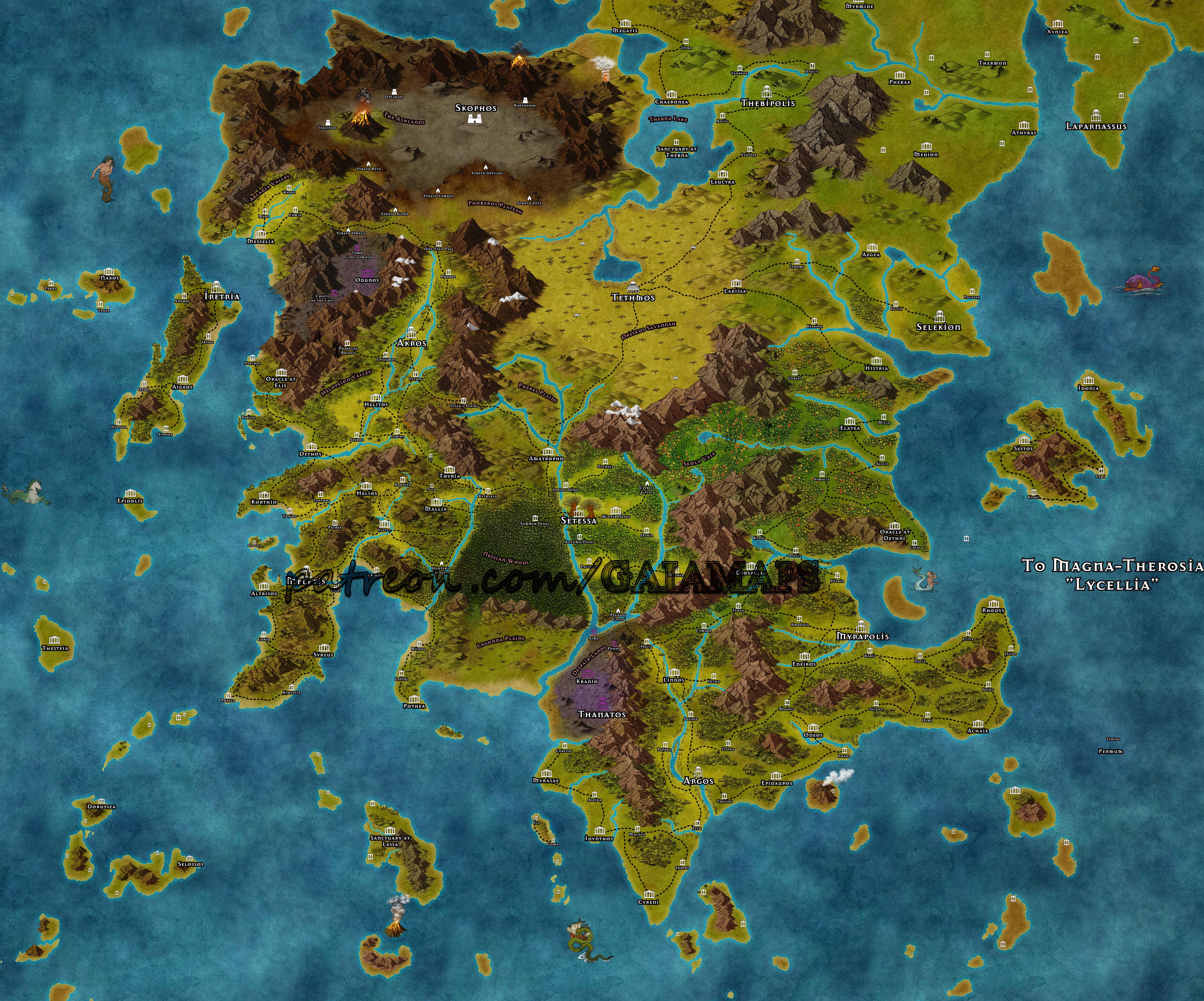 Mythic Odysseys Of Theros Map Theros Map Rework Project (Oc). : R/Therosdms