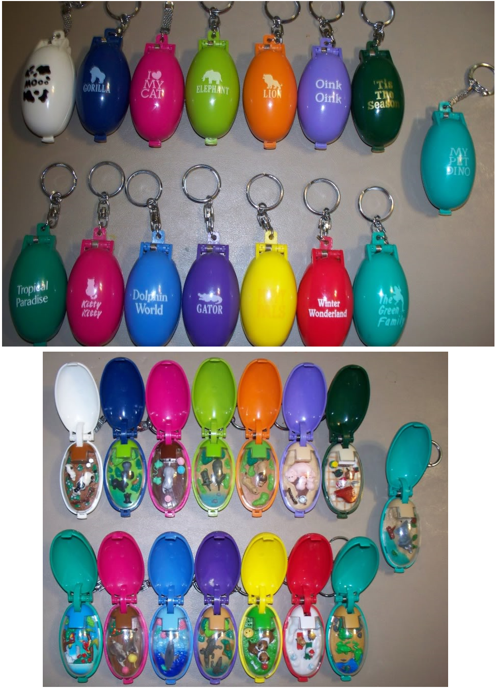 Pocket Critters Key Chains nostalgia