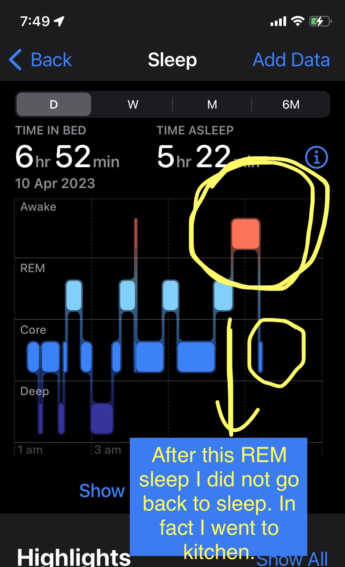 Why won’t Apple Watch know that I am no longer sleeping. I even turned