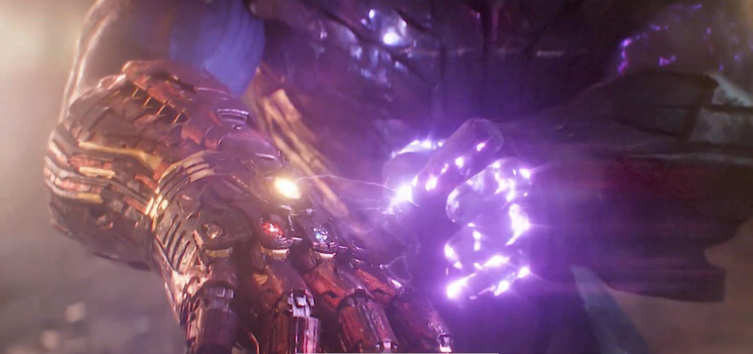 When Thanos put the power stone back in the Gauntlet he