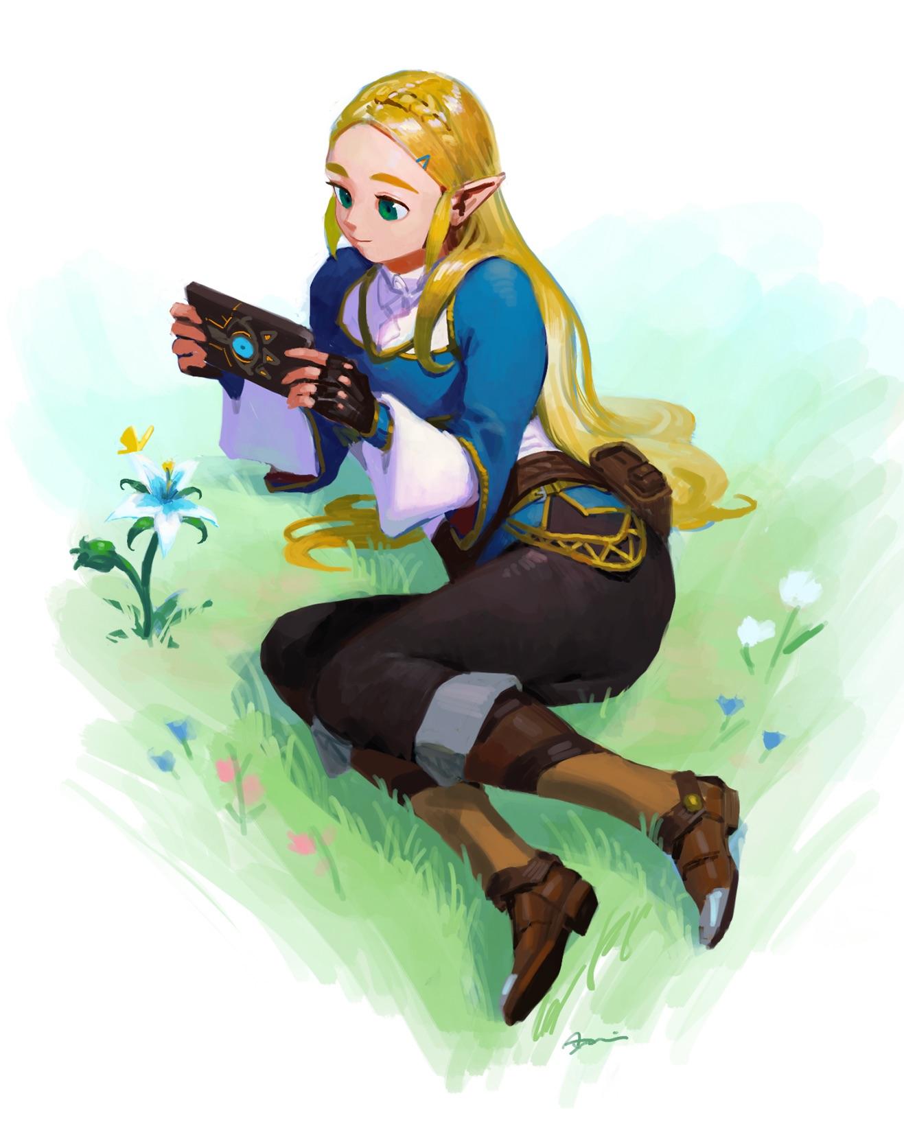 Zelda and the sheikah slate NintendoWaifus