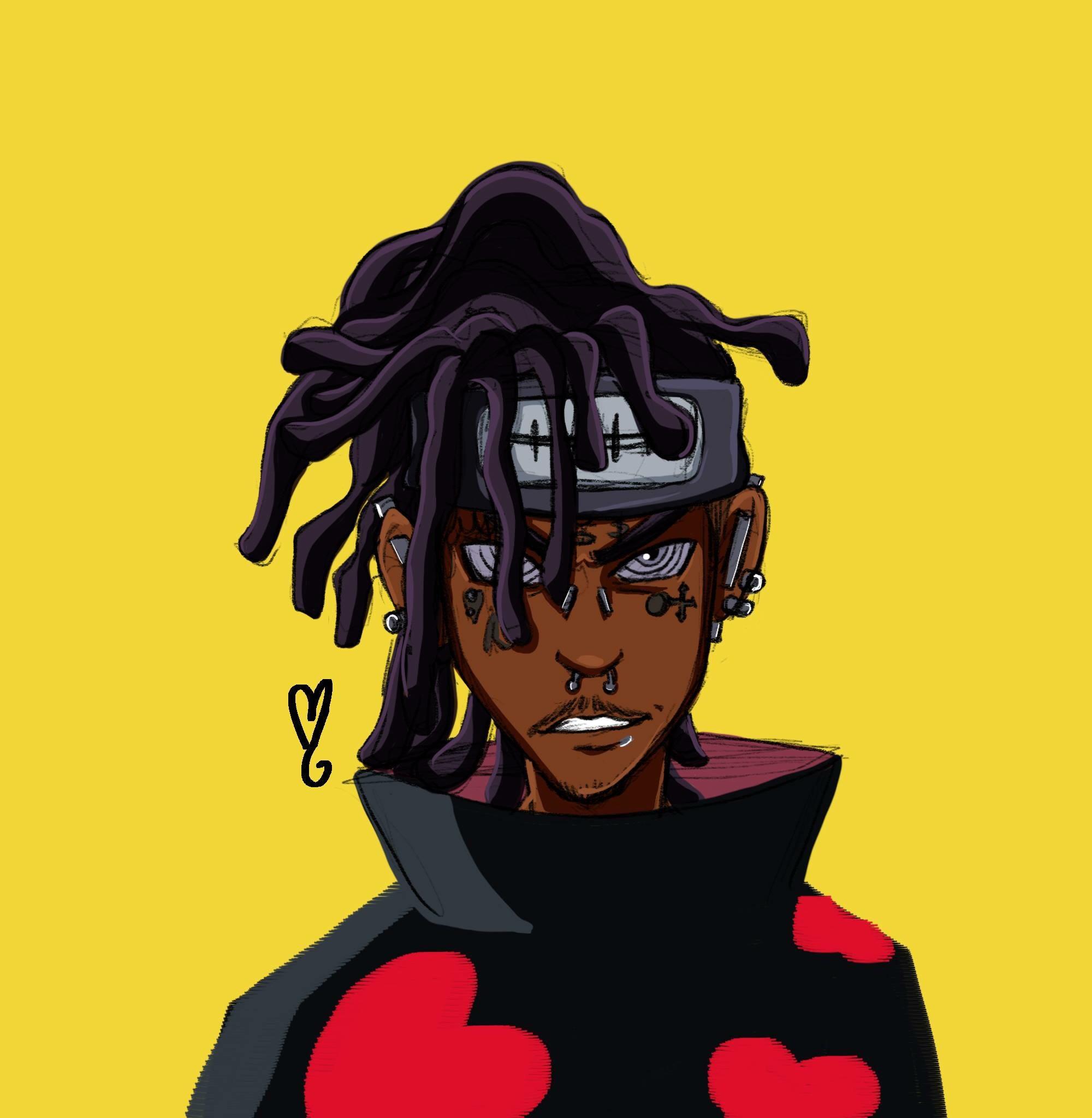 "Throw up gang signs, Naruto put metal in my nose like Pain" by