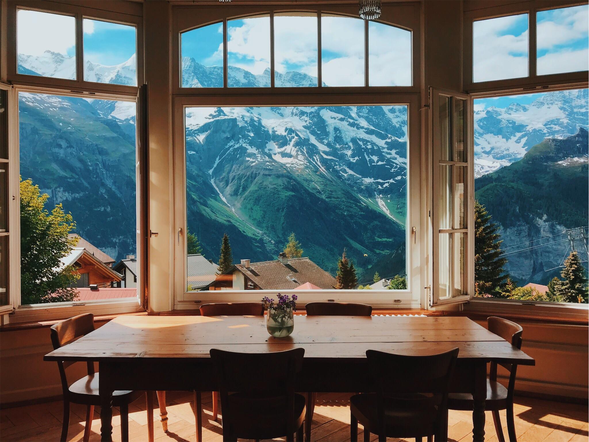 view from my hotel in Switzerland r/travel