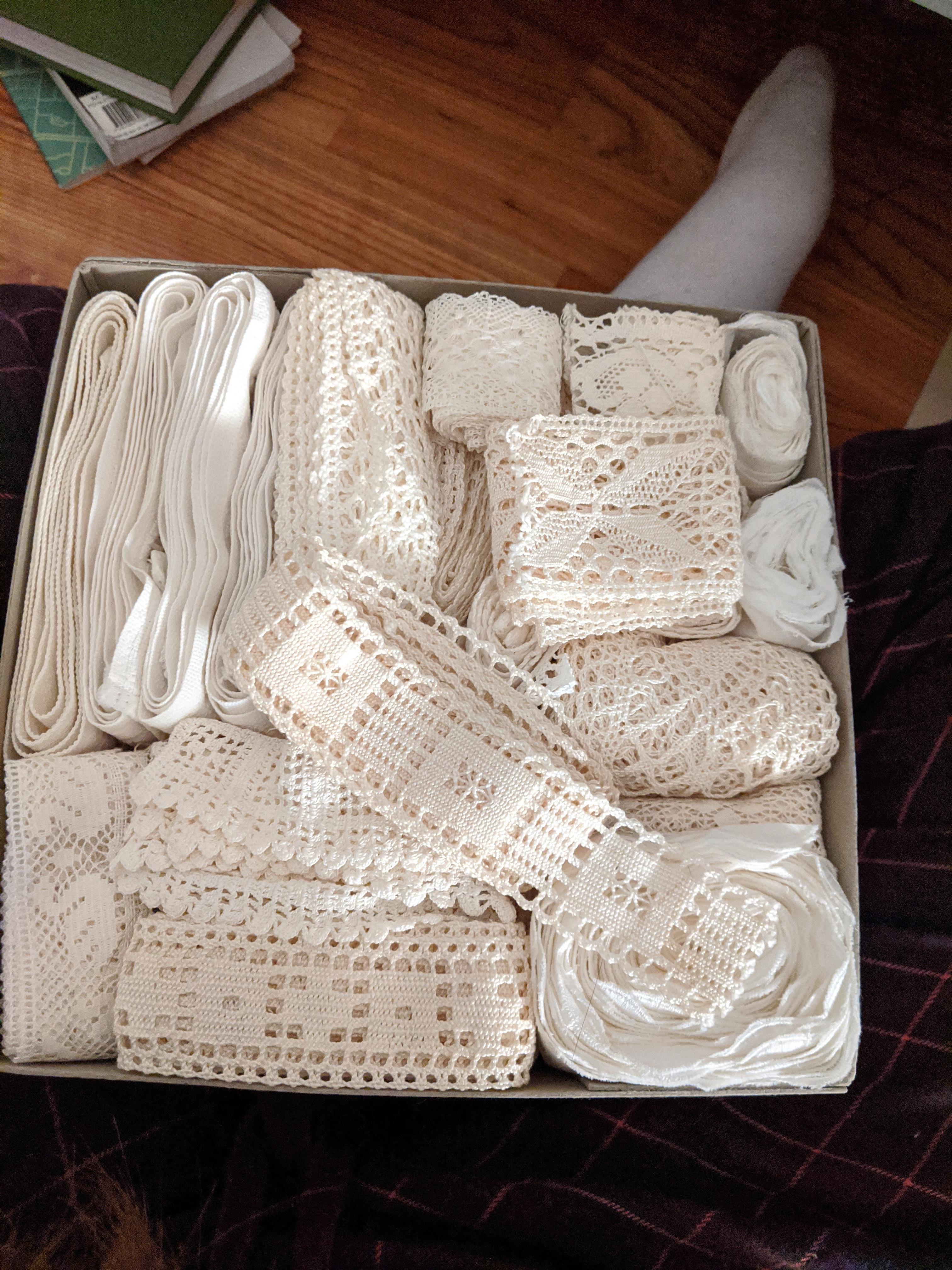 I have a box of old crocheted lace, any ideas on what to do with it