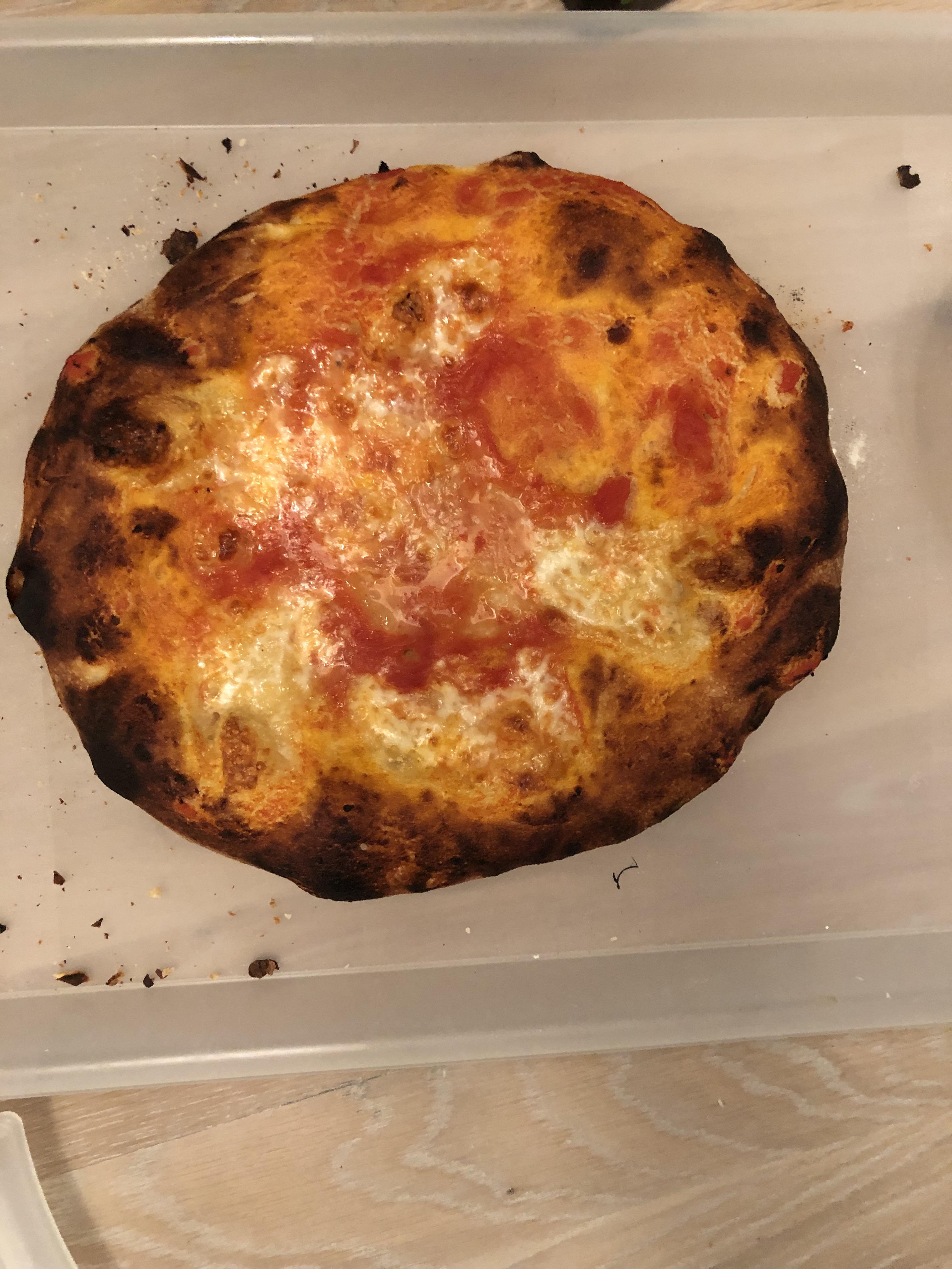One issue I find with baking pizzas at home is that the cheese always