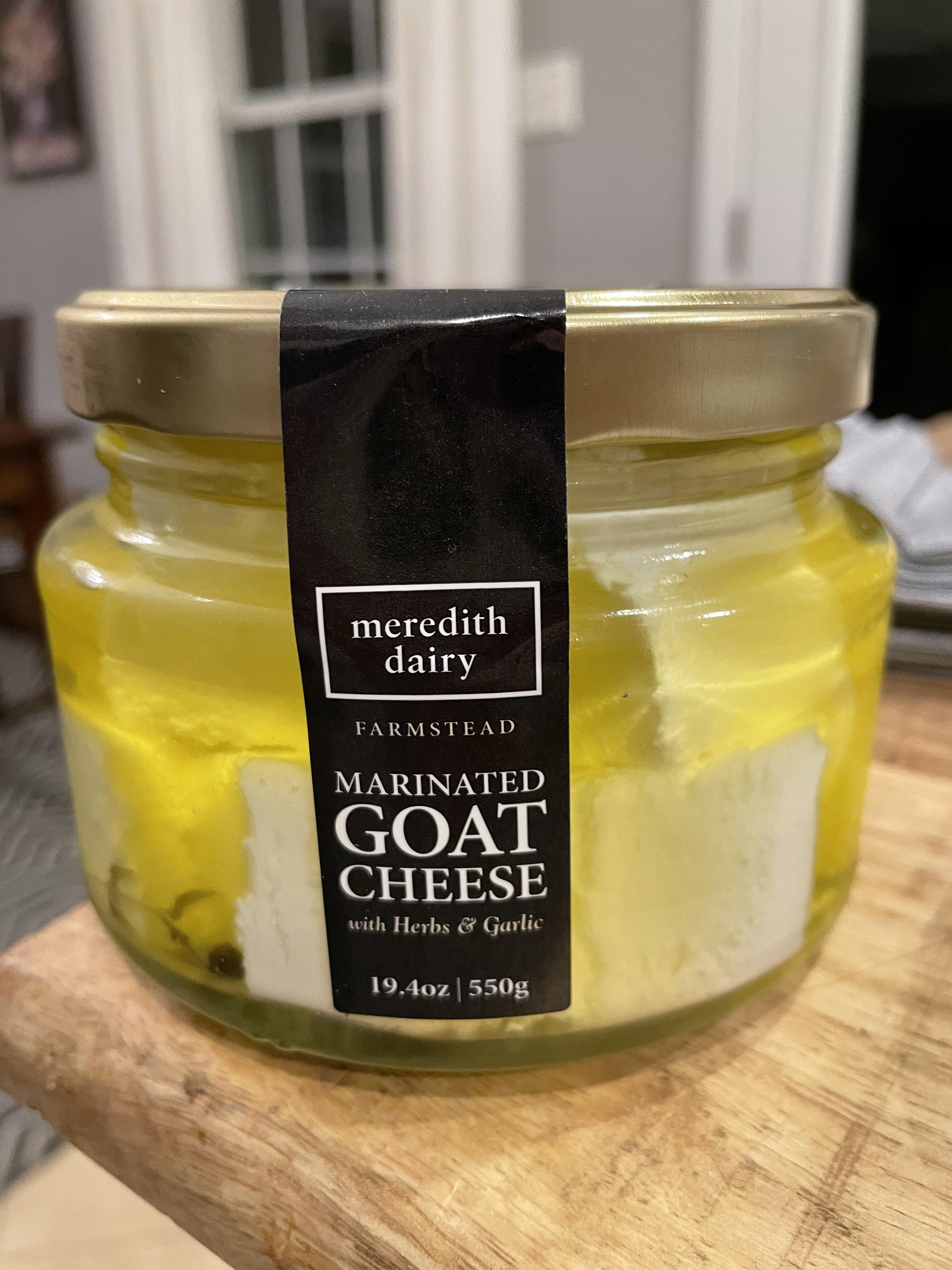 Marinated goat cheese serving suggestions besides straight out of the