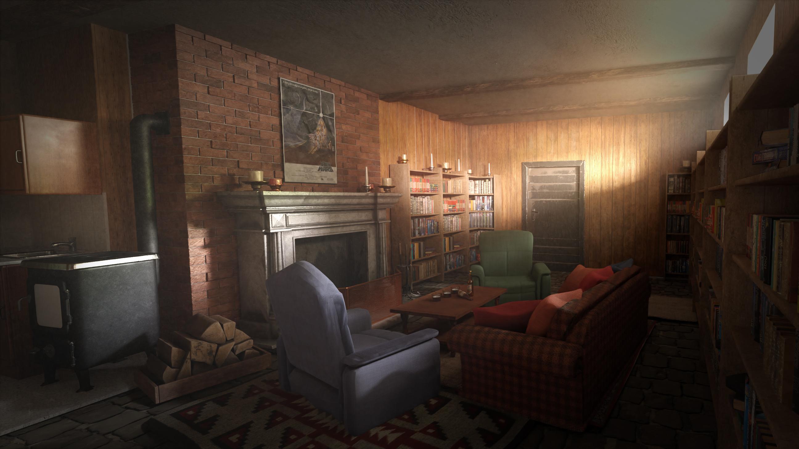 My version of Harrys apartment in the basement. Feedback is appreciated