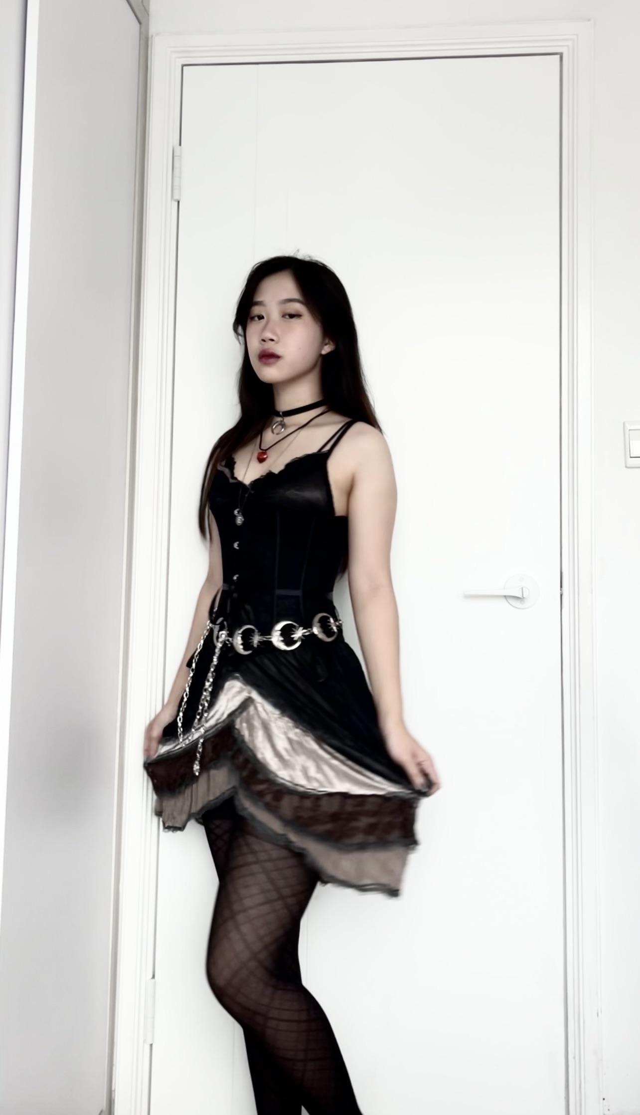 Dressed up at home because I’m too scared to wear my fits out lol