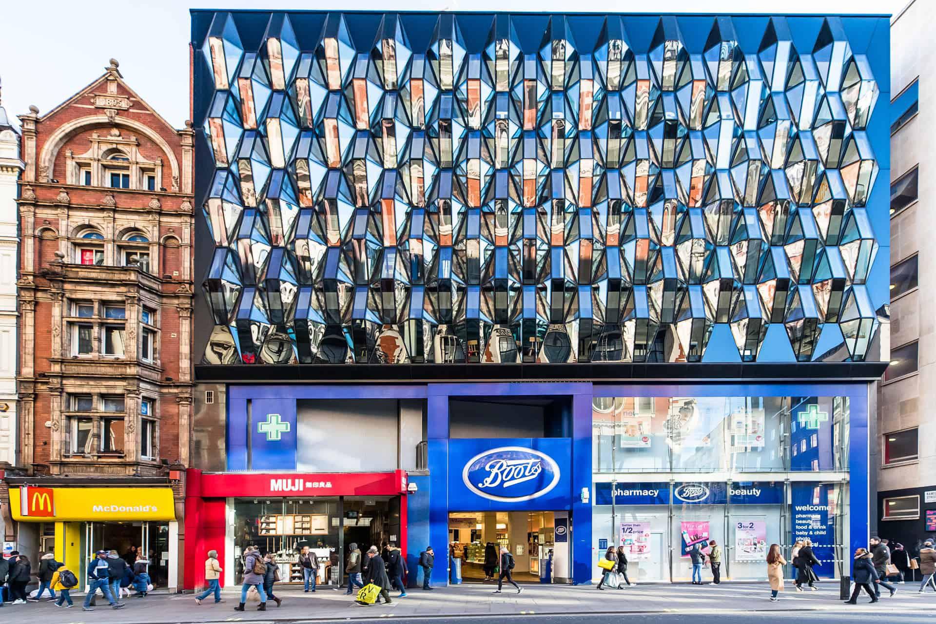 Modern Atrocity. Boots Oxford Street, London built to design by ALA architect. r