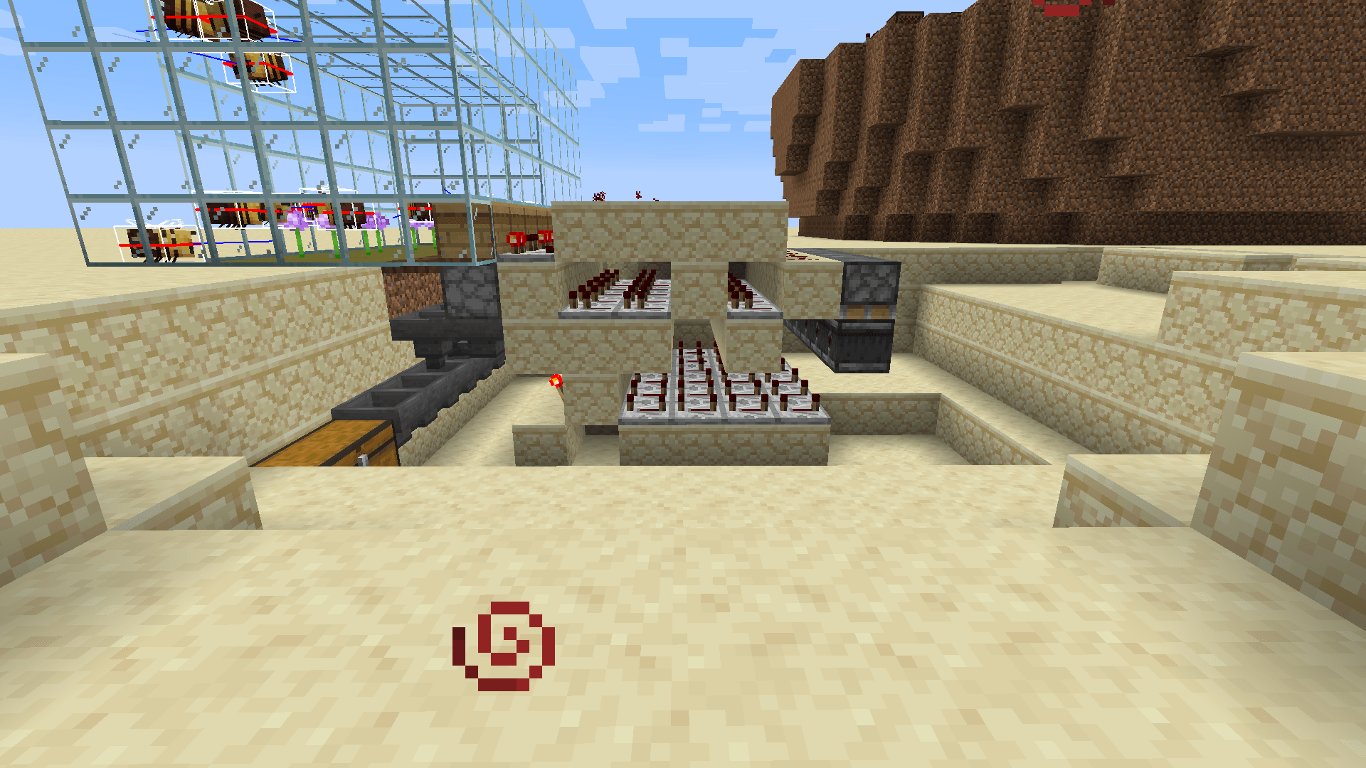 Tileable 1x8x5 slice honey farm I made in my redstoneready superflat