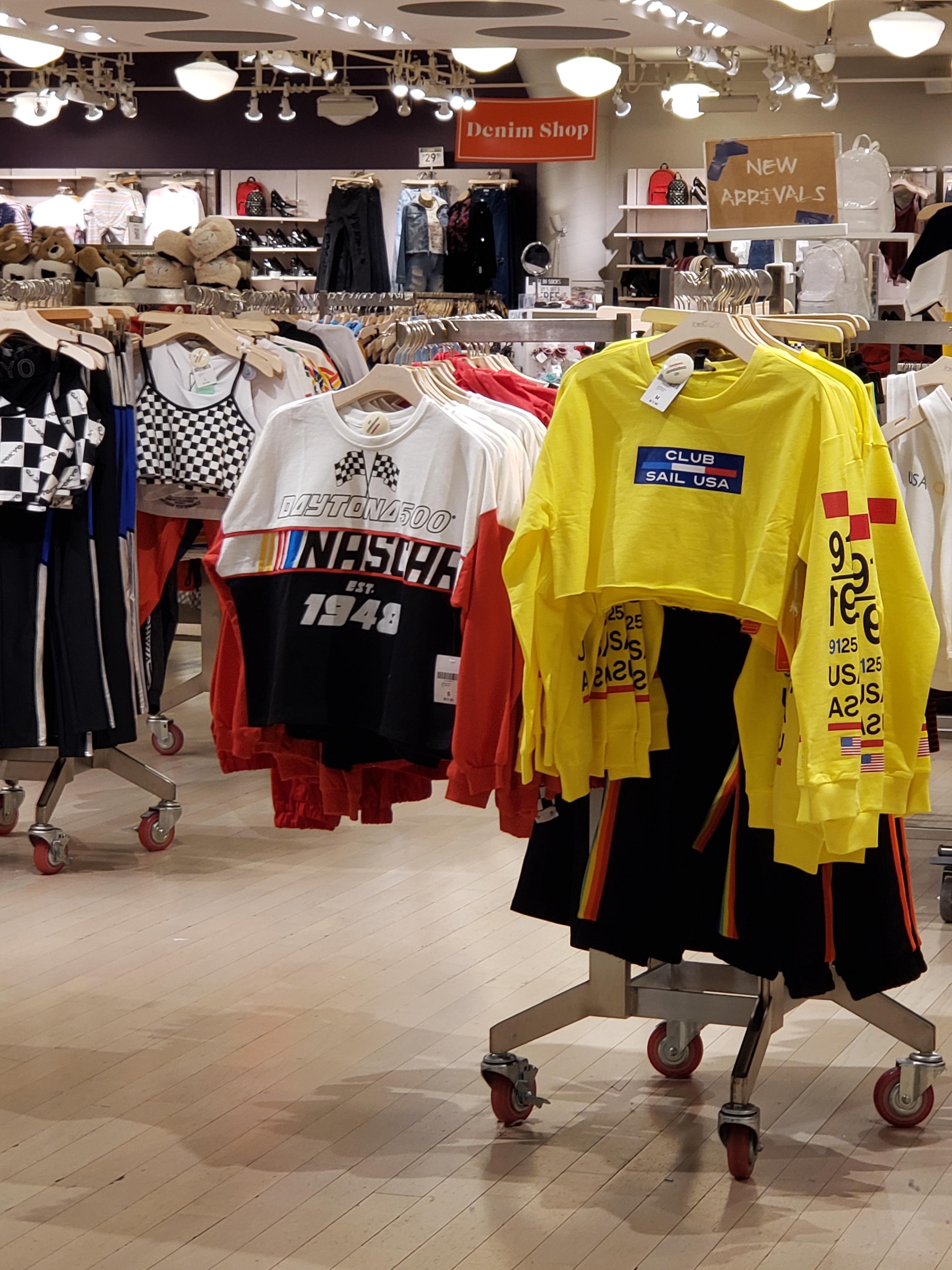 Spotted at Forever 21 NASCAR