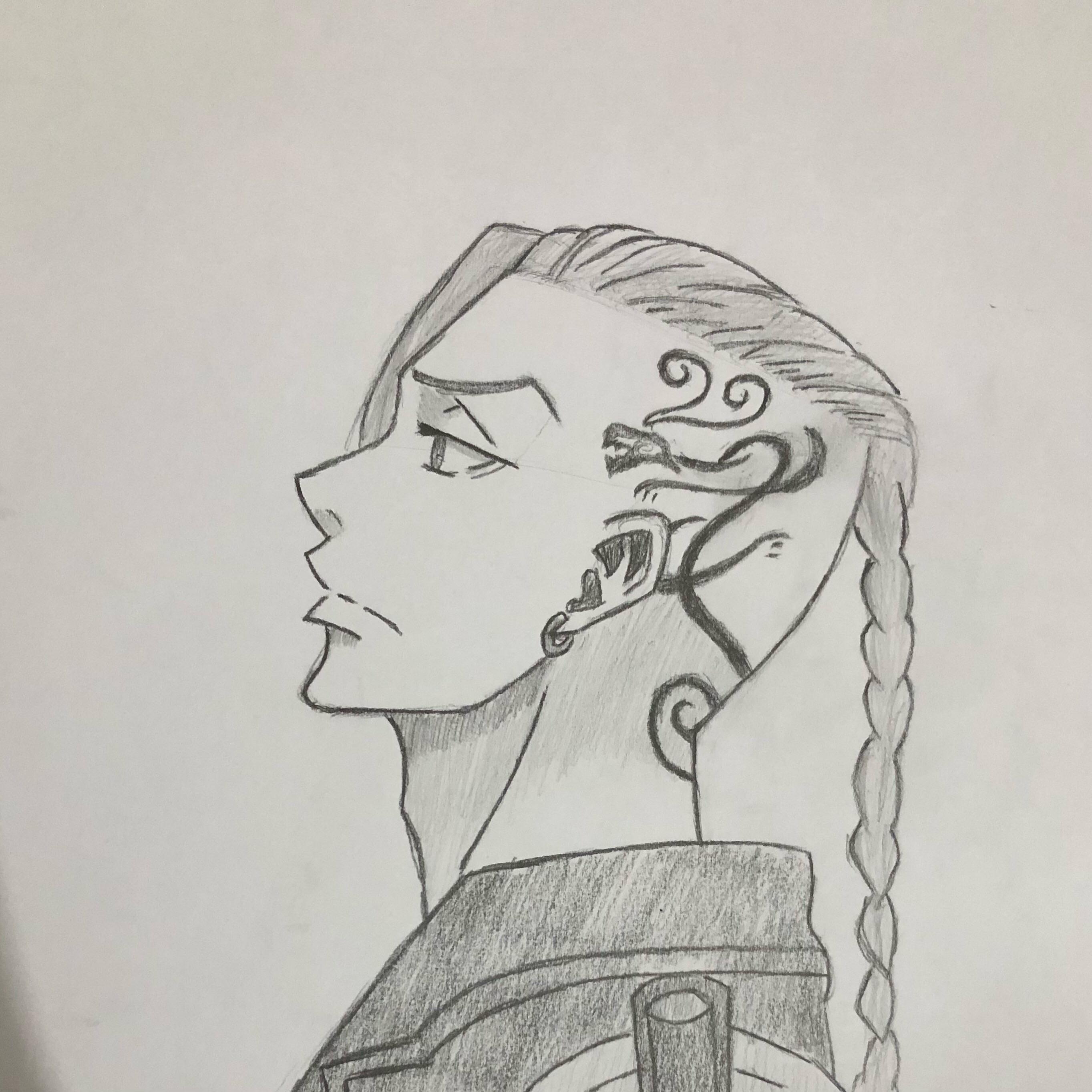 Drawing of draken r/AnimeART