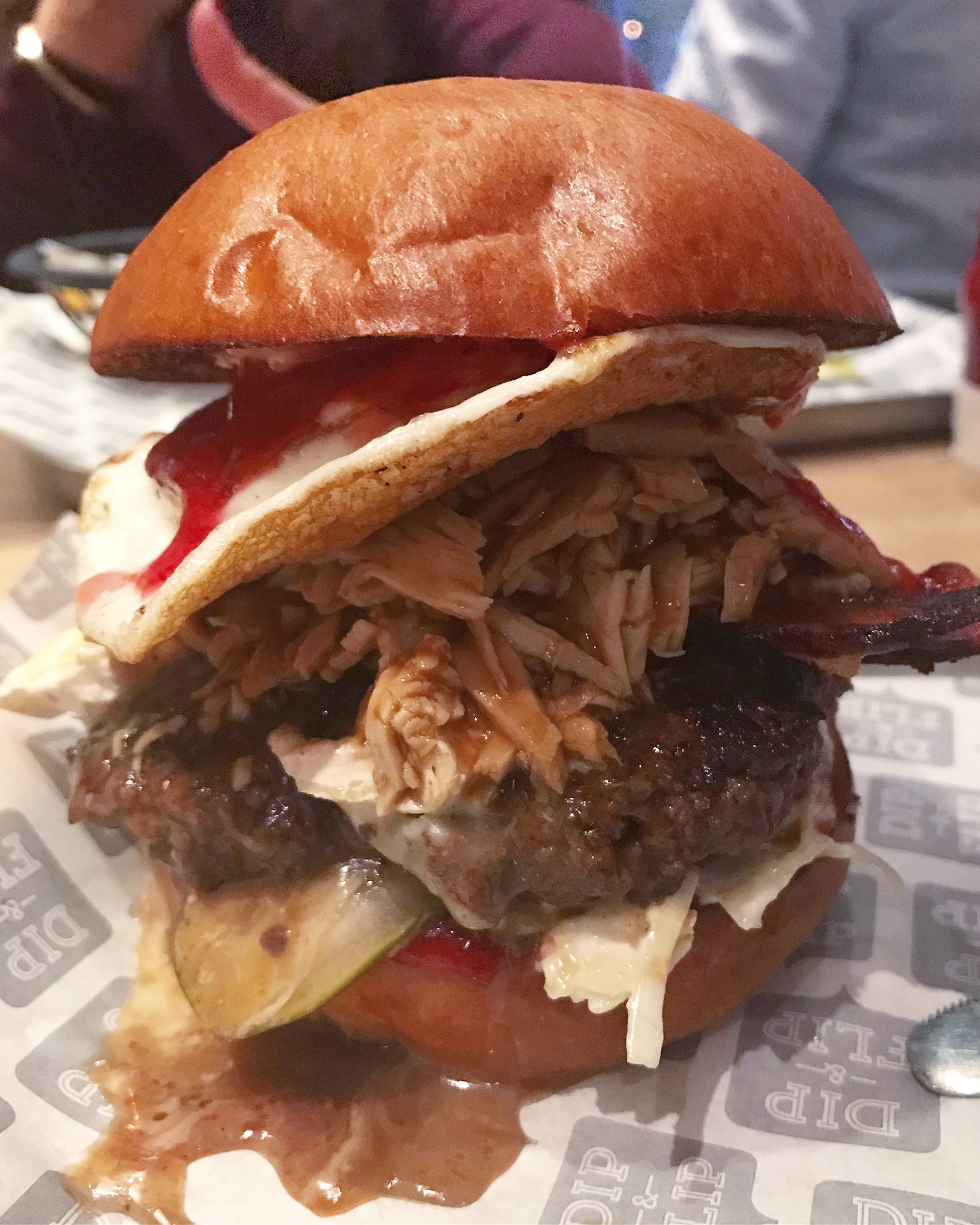Holiday burger from Dip Flippo, London r/burgers