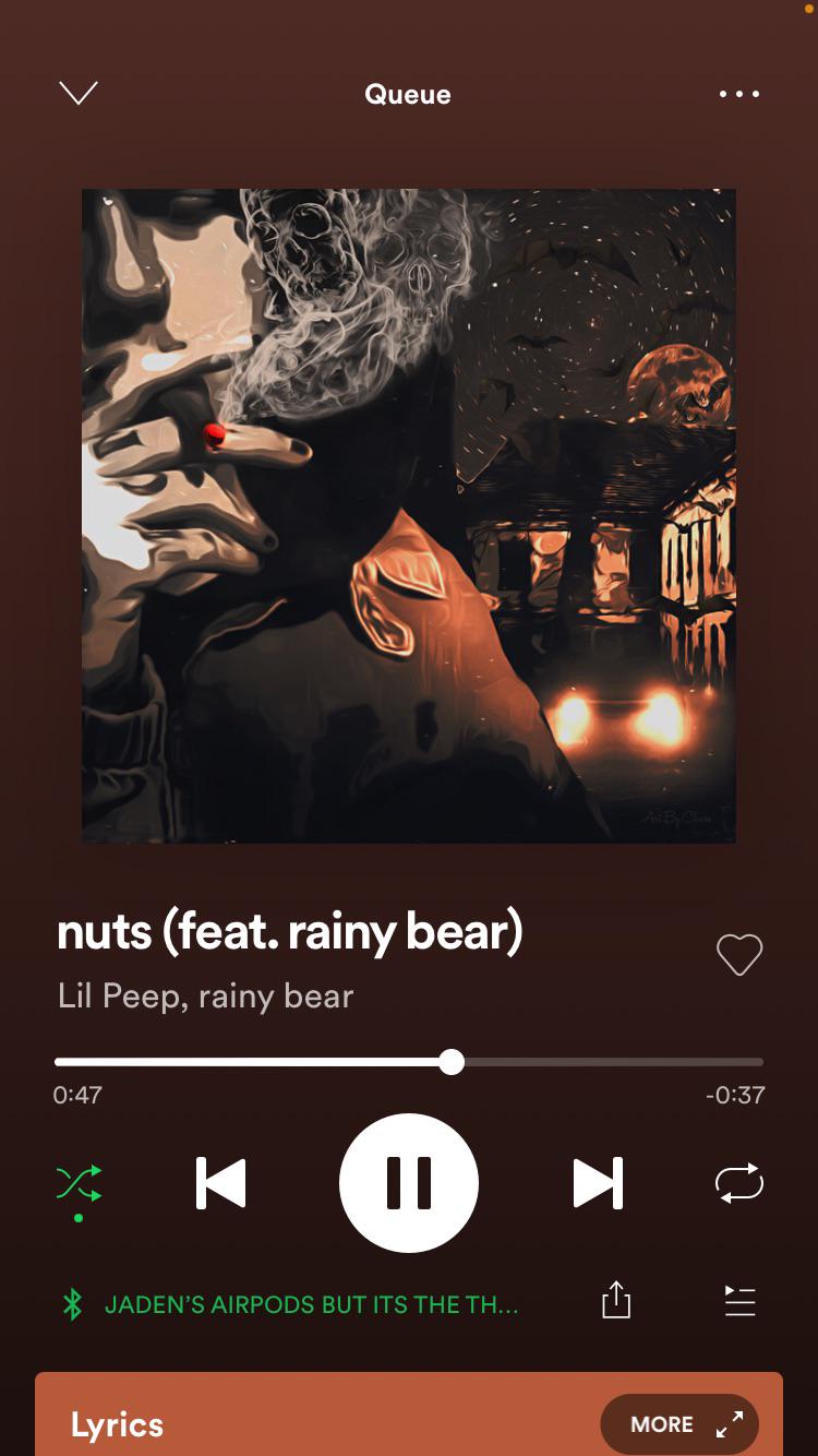 So glad this is on Spotify now r/LilPeep