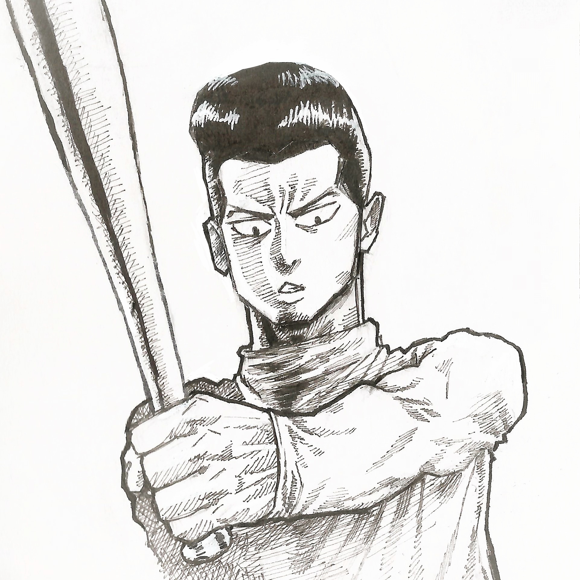 Metal bat fan art I made last week OnePunchMan