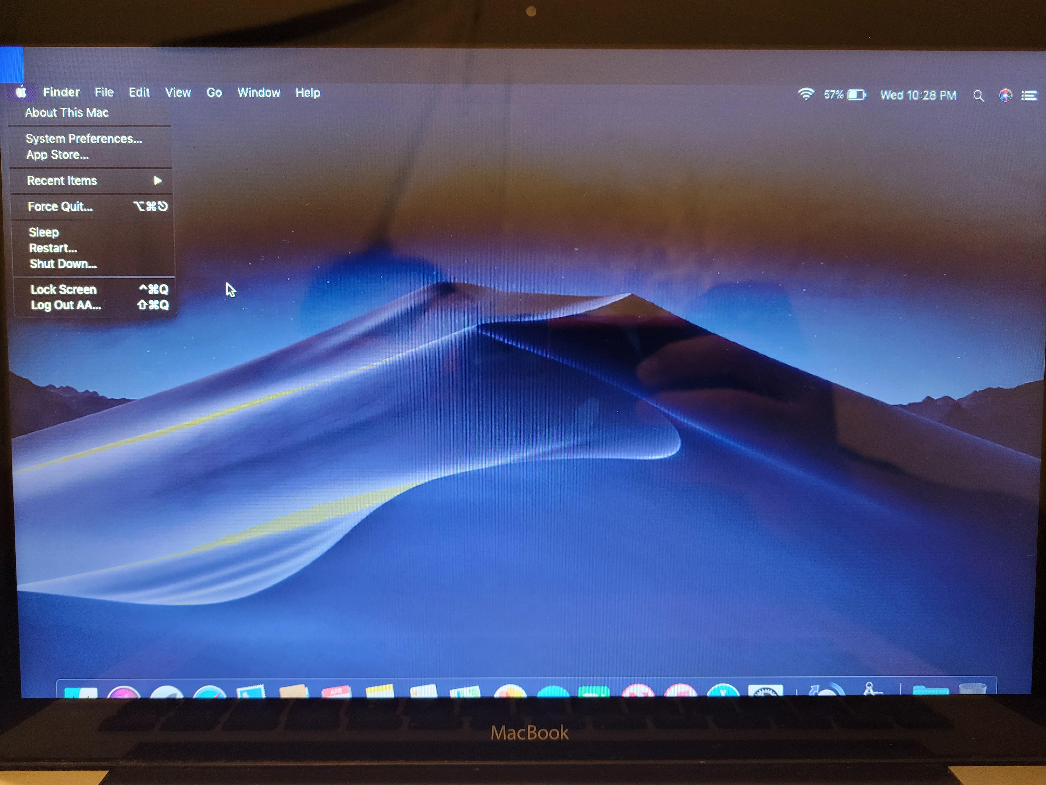 Help anyone know whats going on with my macbook ? Black bar on top of