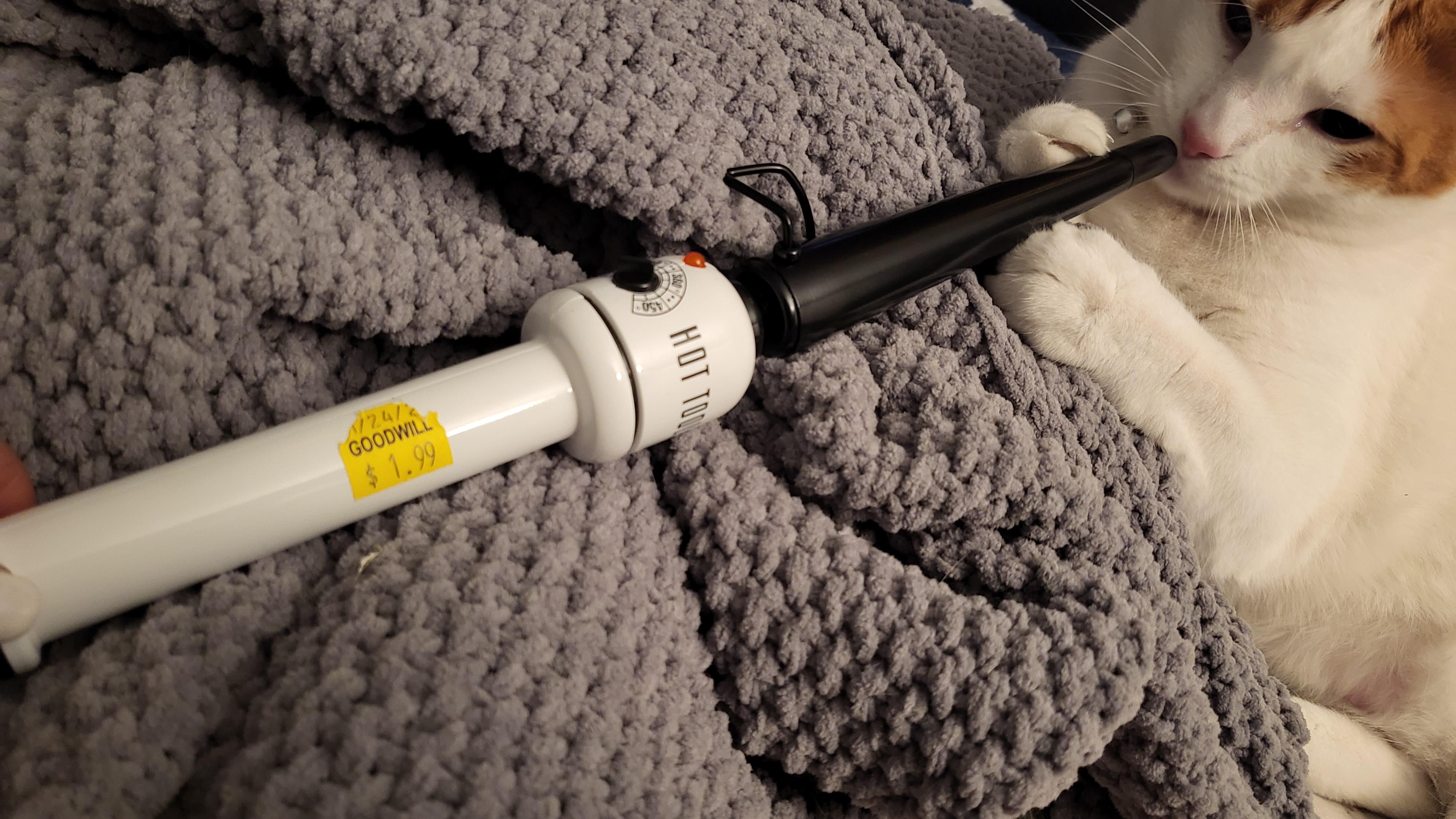 1.99 find at goodwill! ( Curling wand not the cat) ThriftStoreHauls