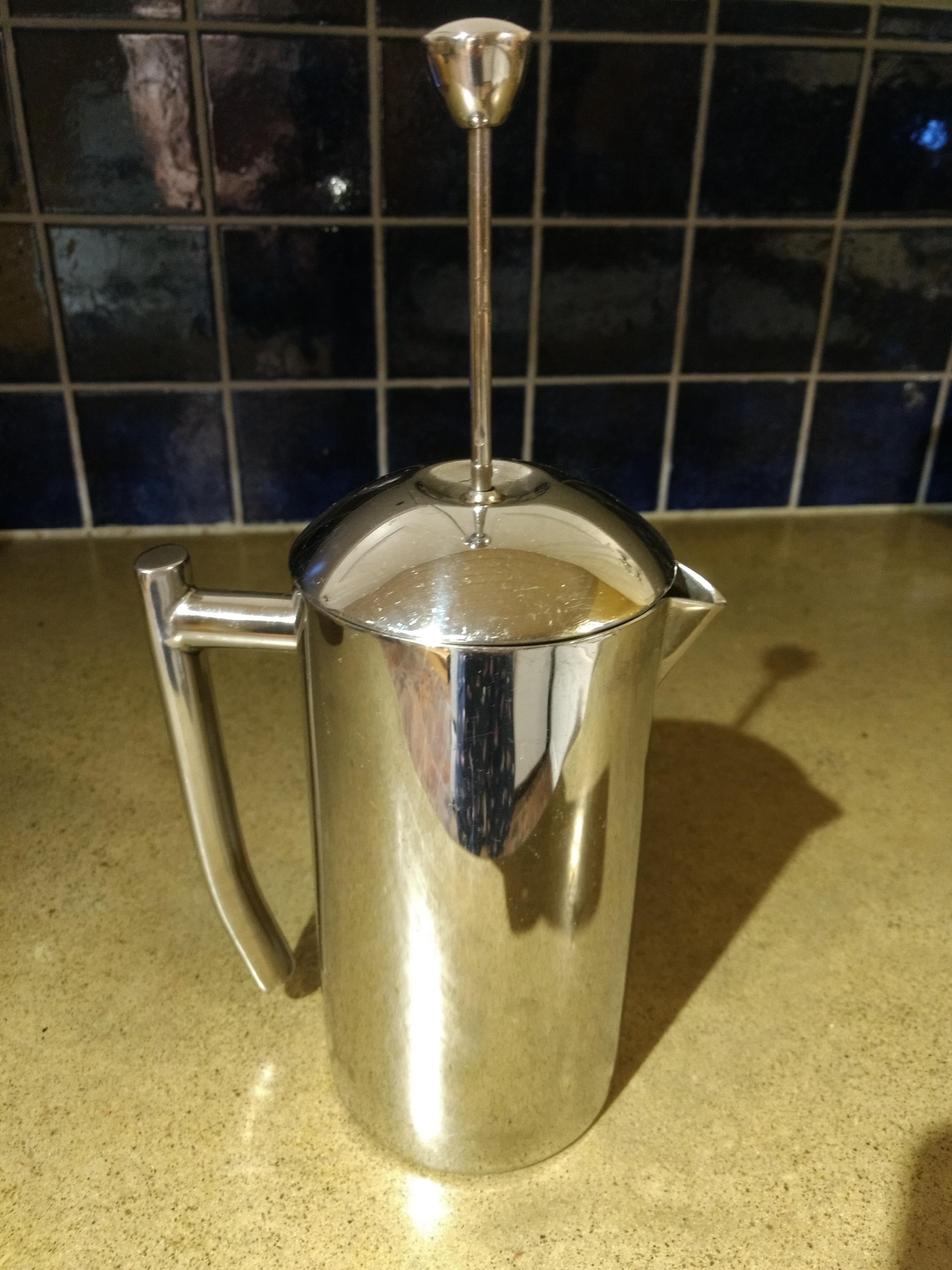 This Frieling French press (6). Bought in 2005. Been dropped and put