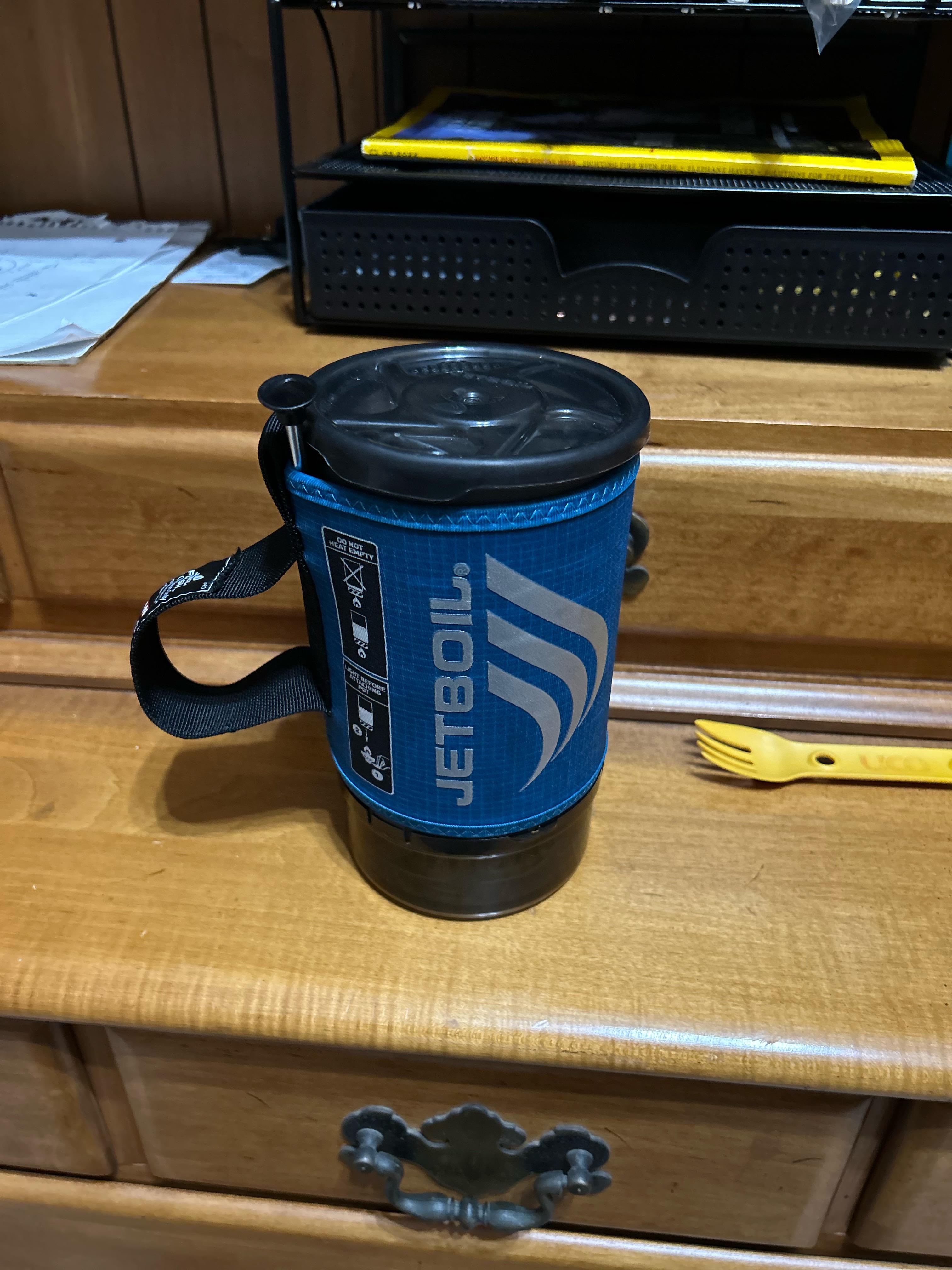 How do you store your French press plunger thingy? r/backpacking