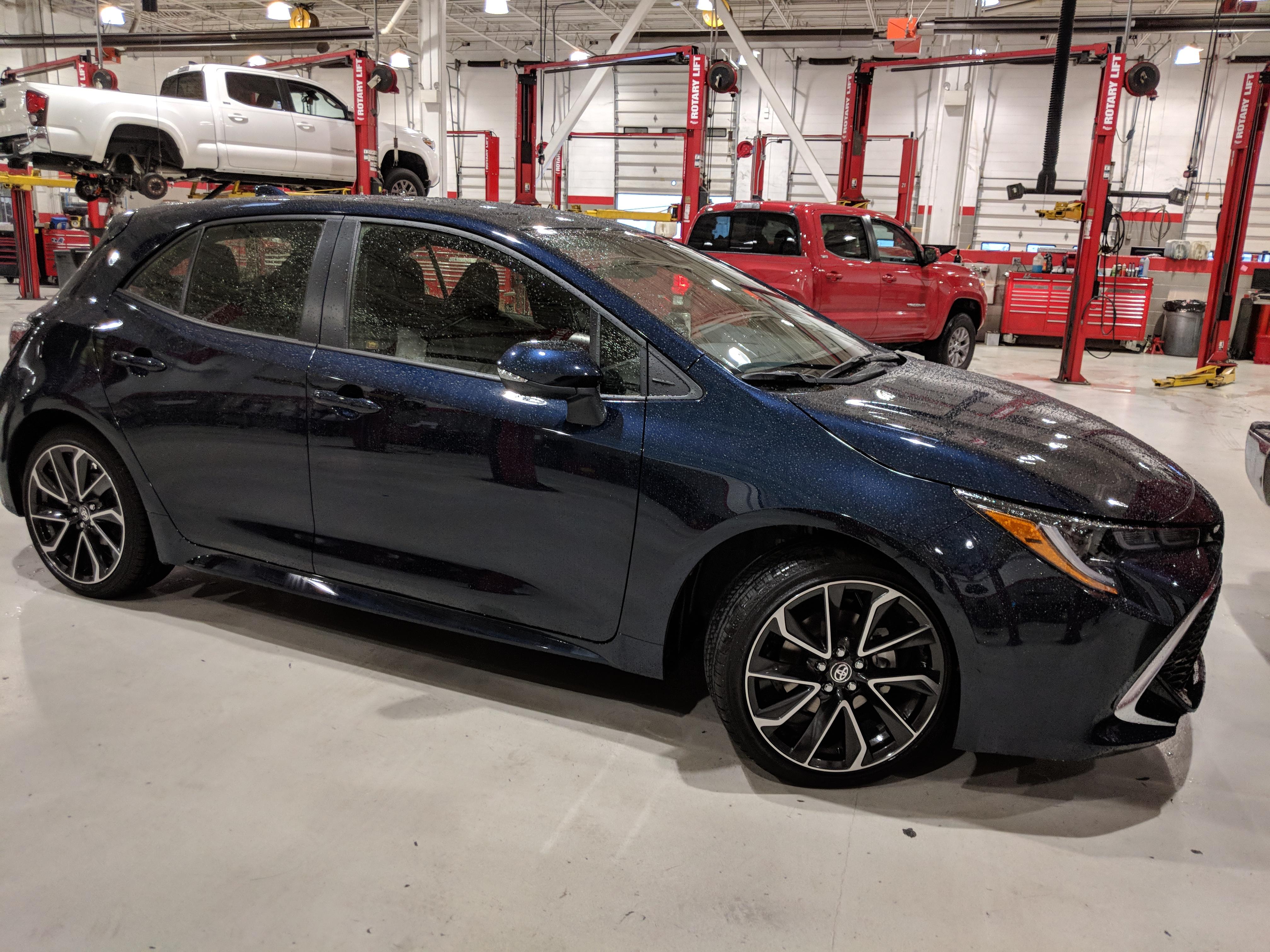 2018 Corolla Hatchback XSE that got delivered and sold at my dealership