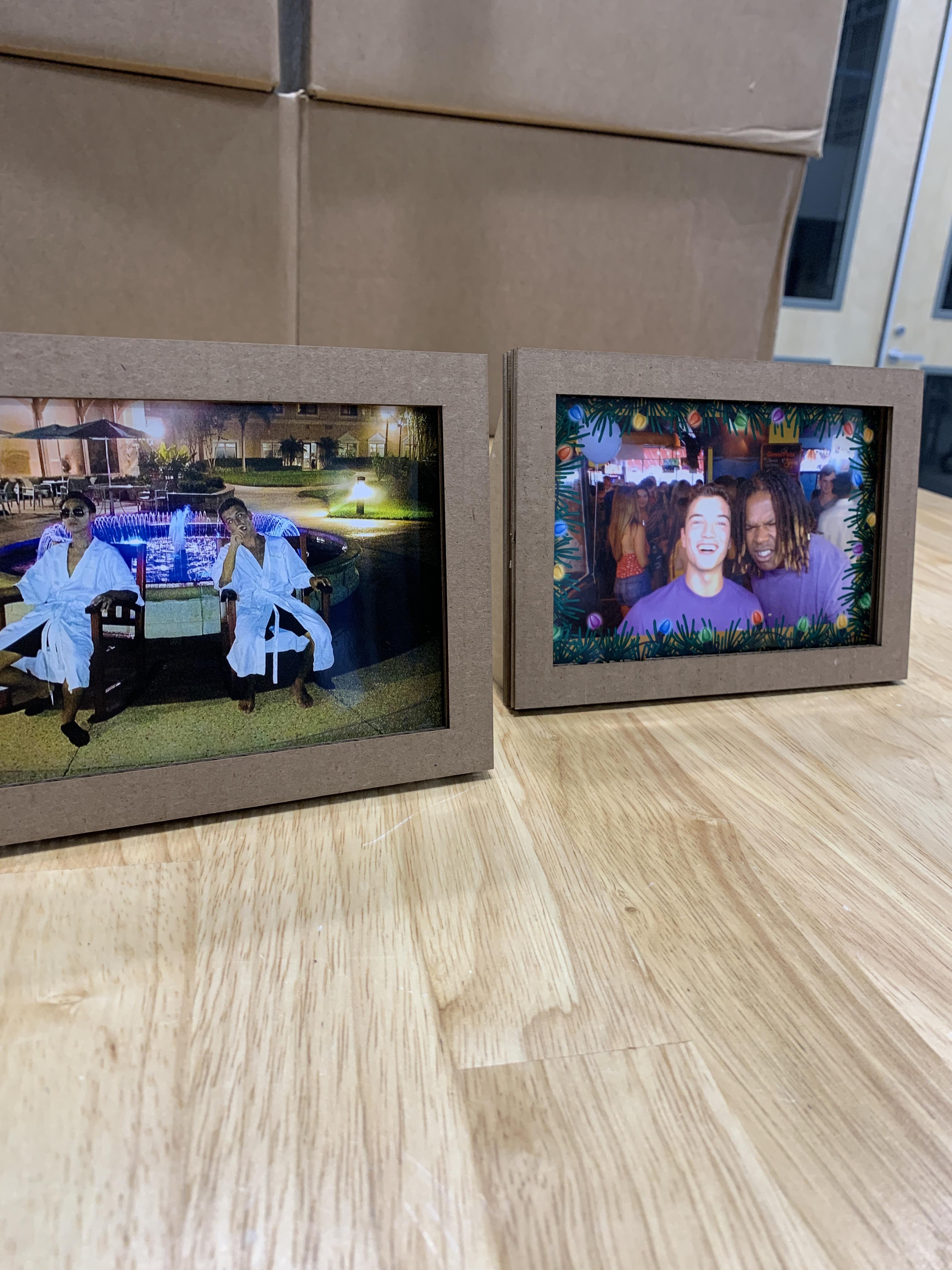 Designed and cut some noice picture frames today r/lasercutting
