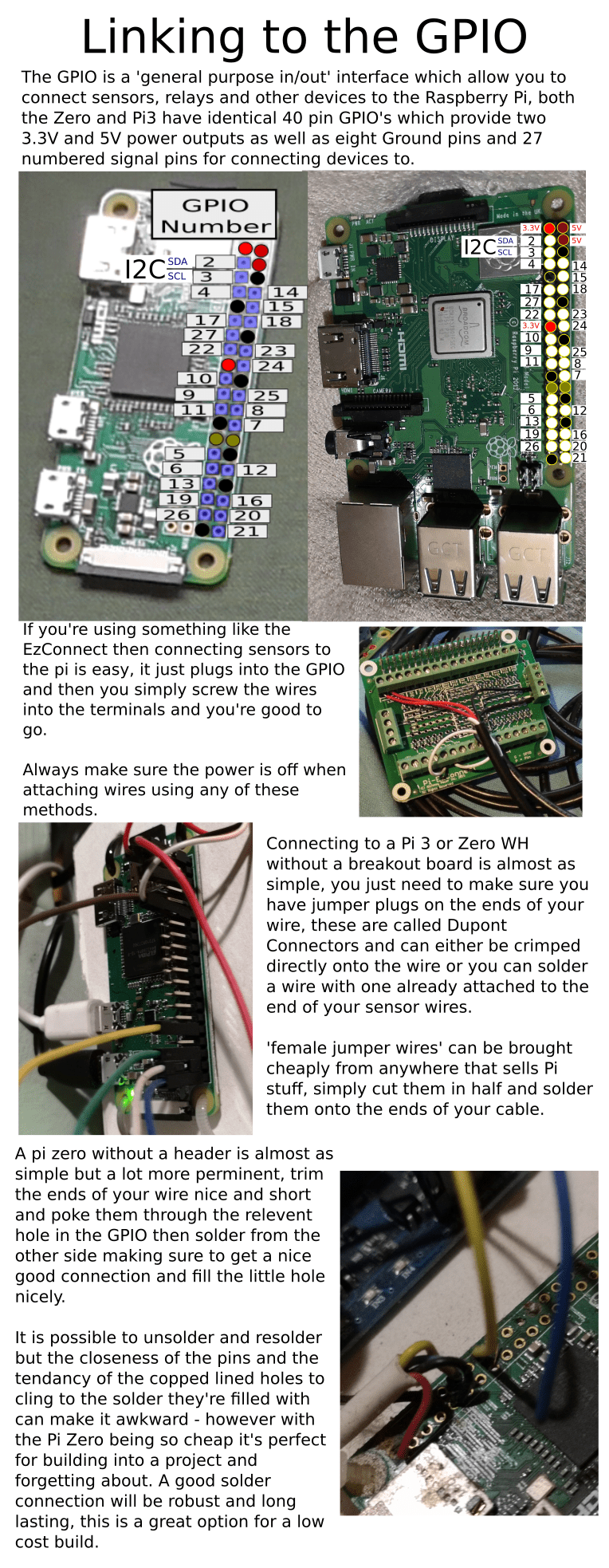 Hardware Guide Linking to the GPIO (upgrading the guides, lots more