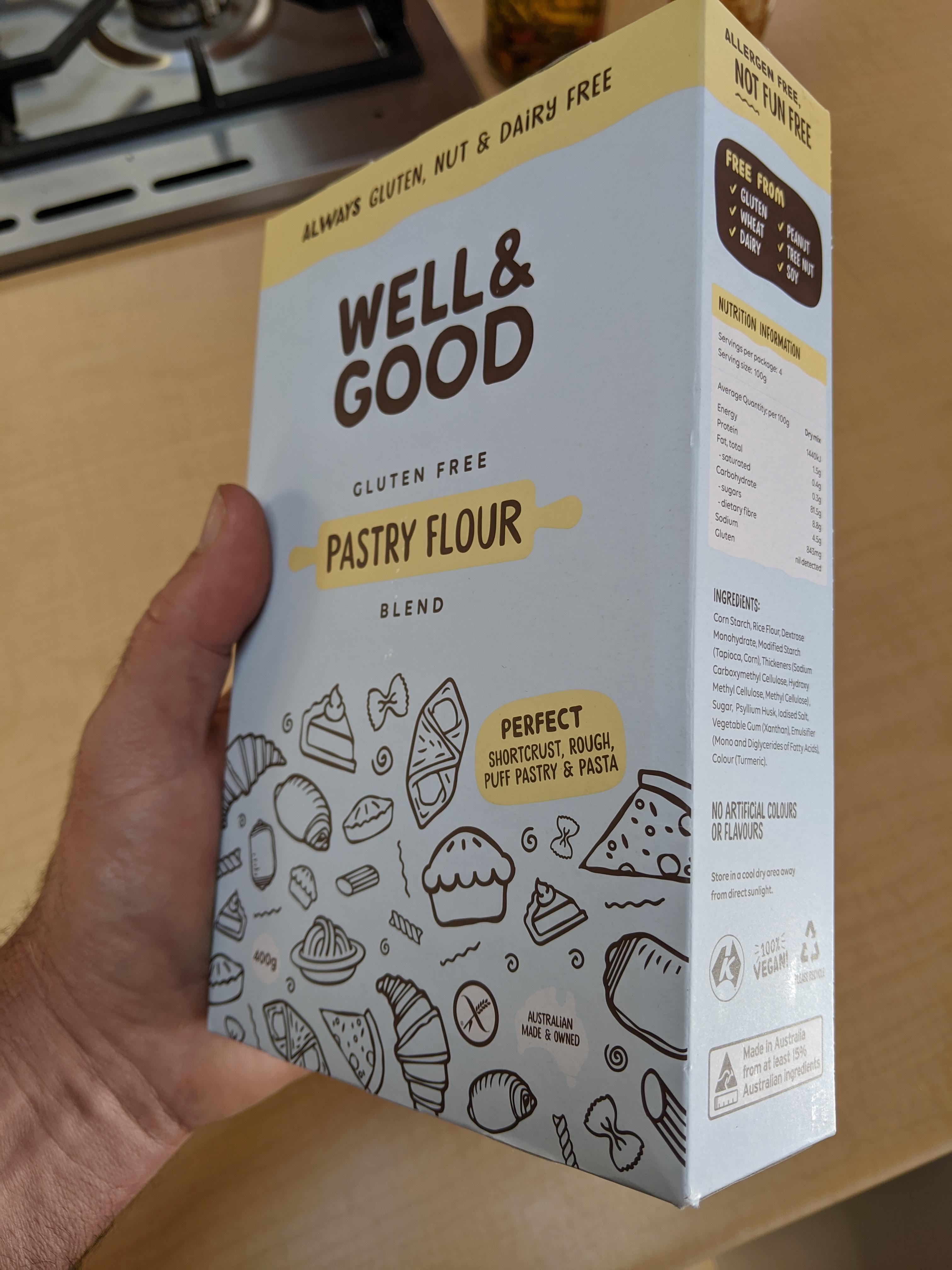 (Australia) New Gluten Free pastry flour mix available. We have tested