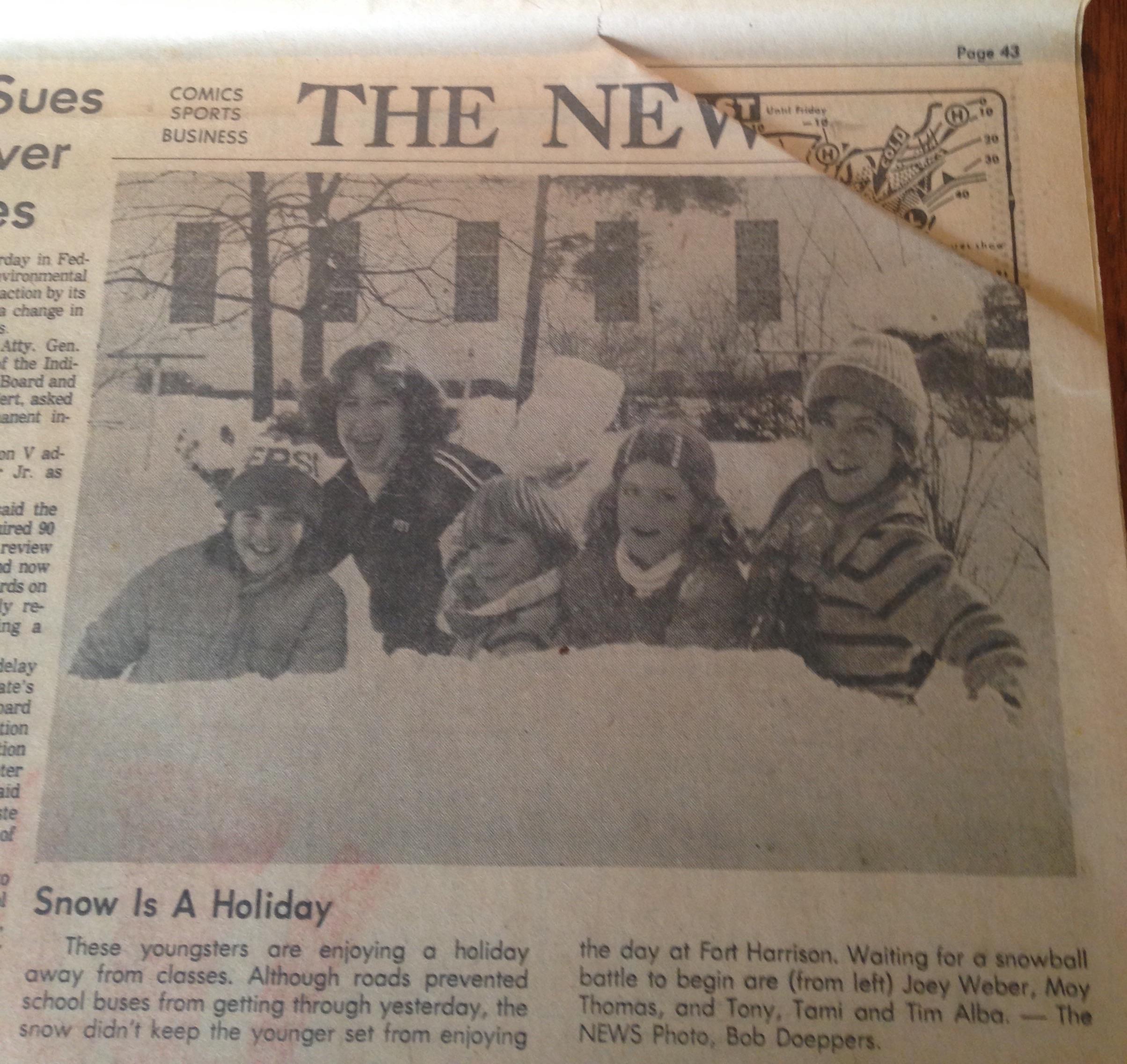 January 1978 puff piece from defunct Indianapolis News newspaper. r