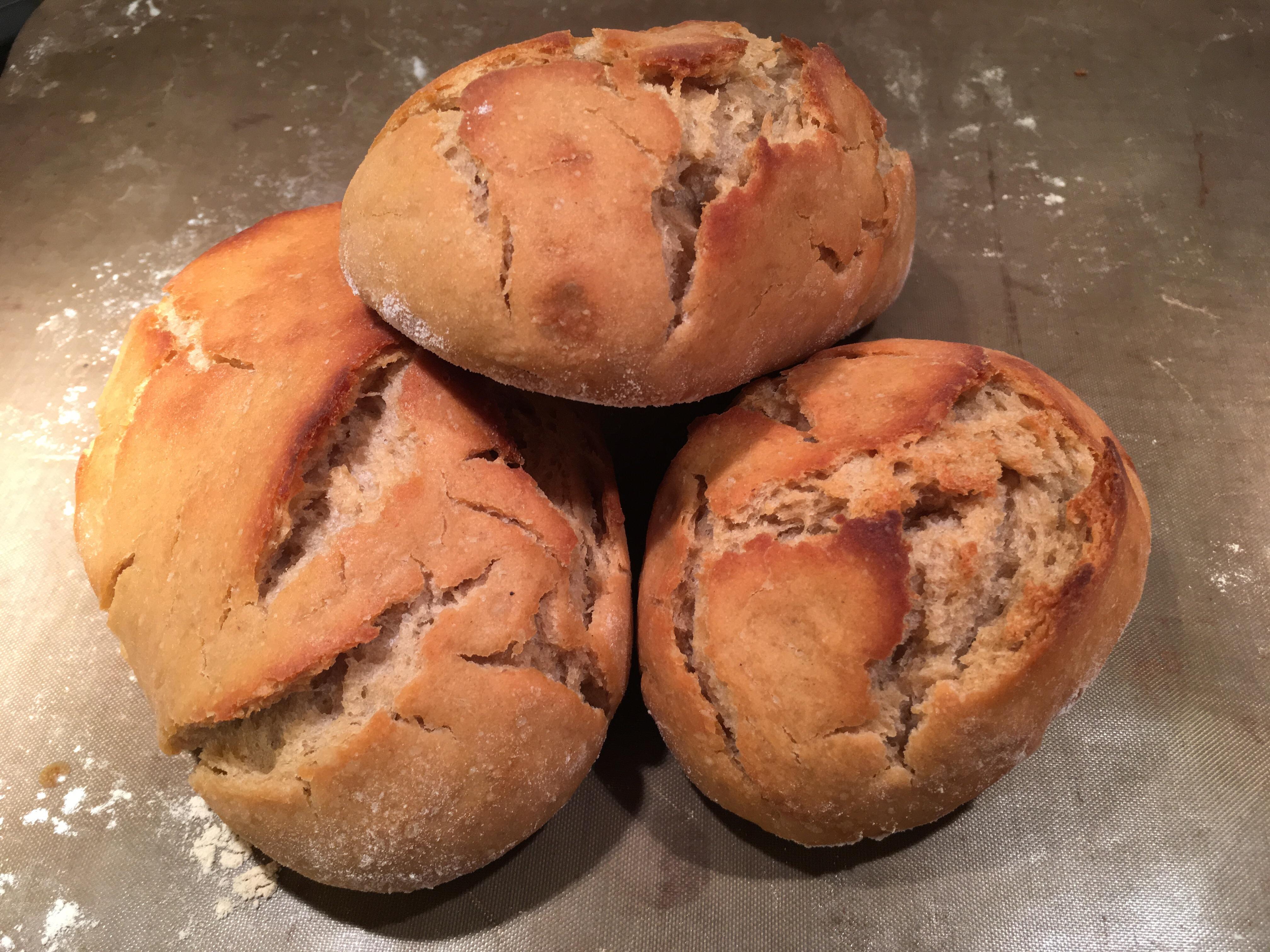 I baked some bread with the mead and yeast left over from racking