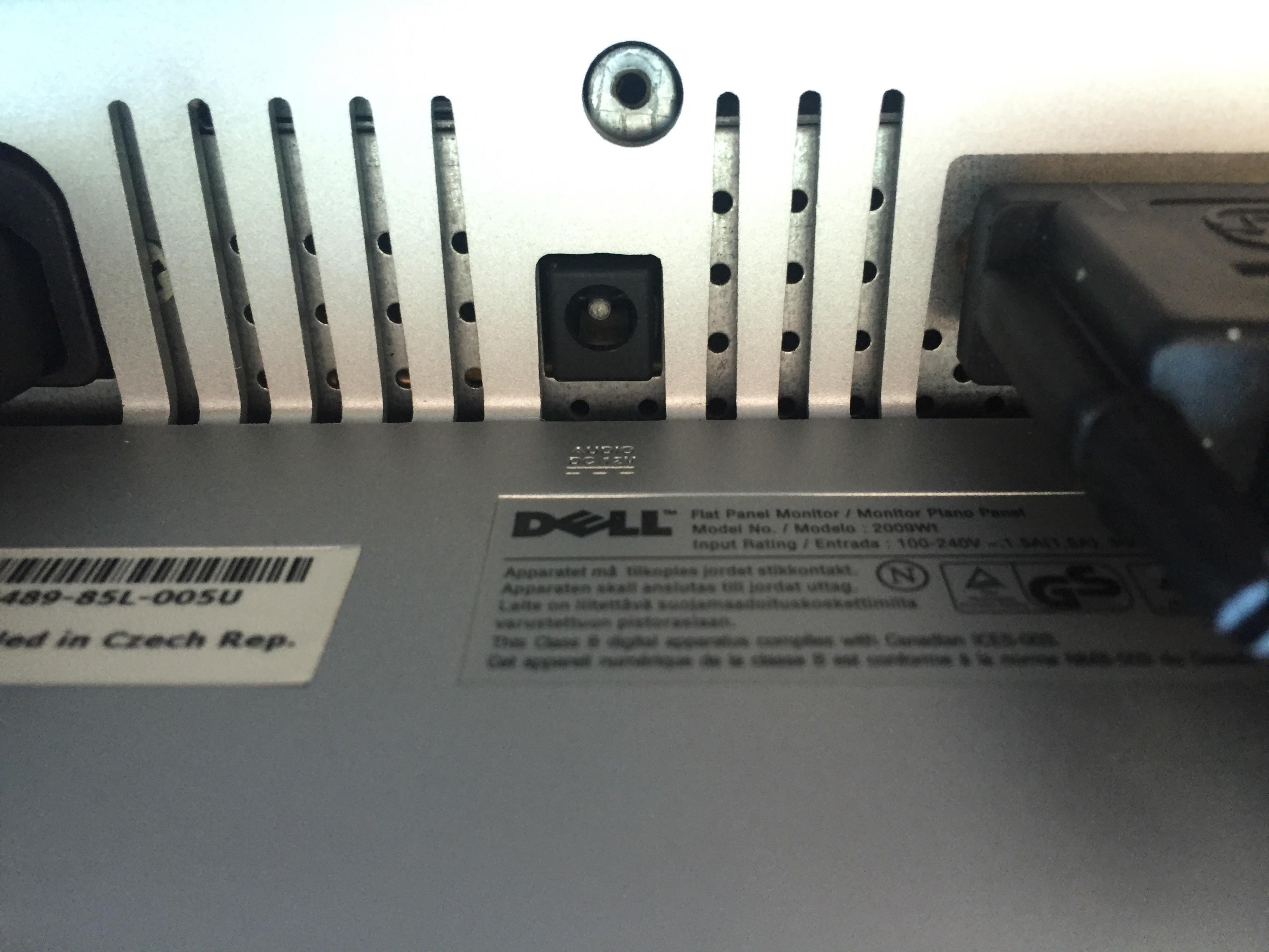 Help, i got a Dell Monitor, model 2009wt, and i dont know what kind of