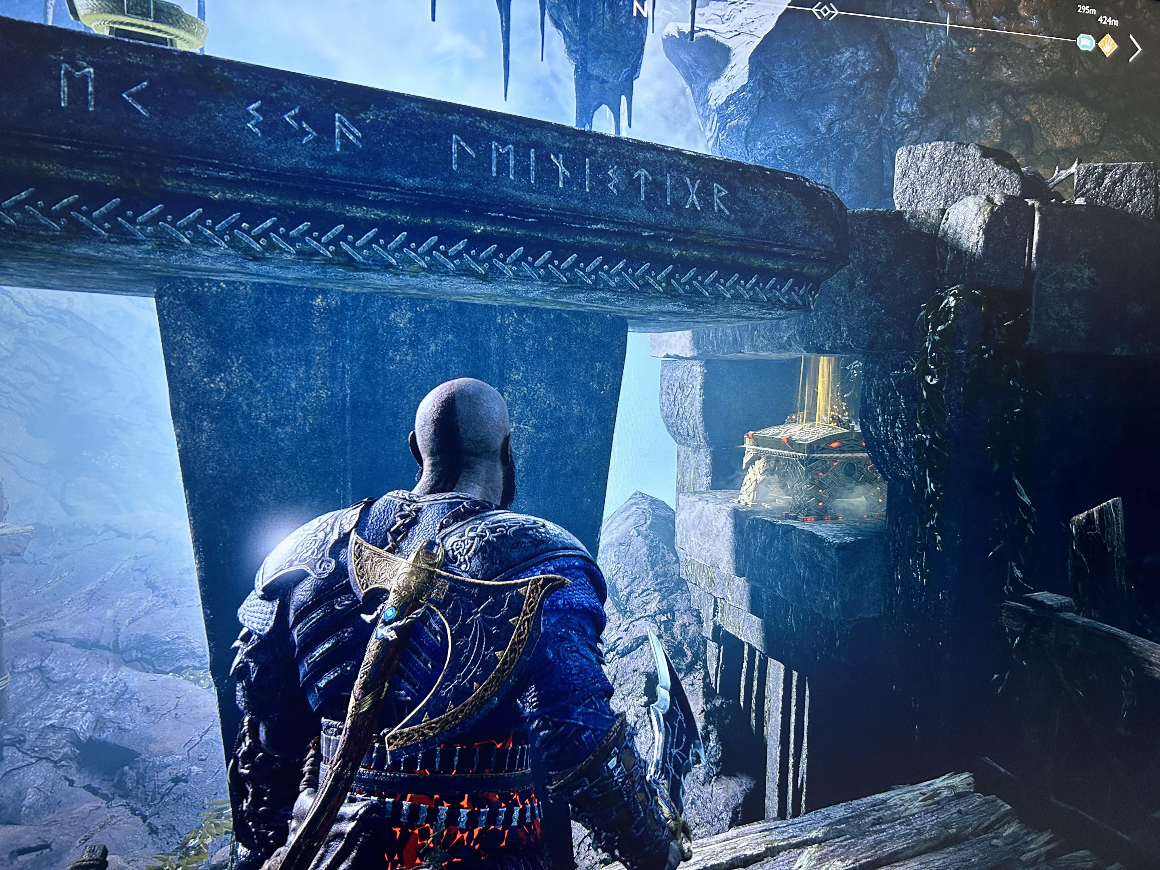 I can’t figure out how to lower this platform in the witches cave. r