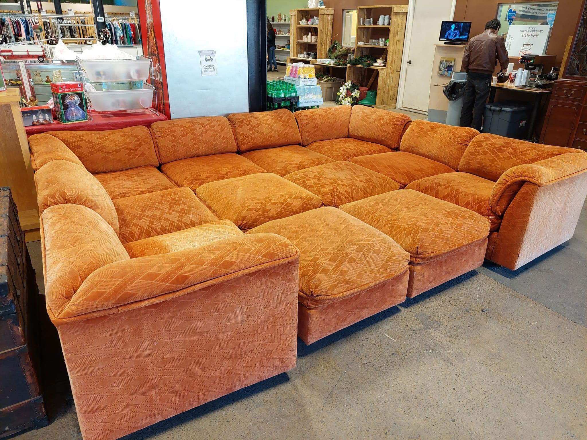 Just picked up this Drexel playpen sofa, 249 r/Mid_Century