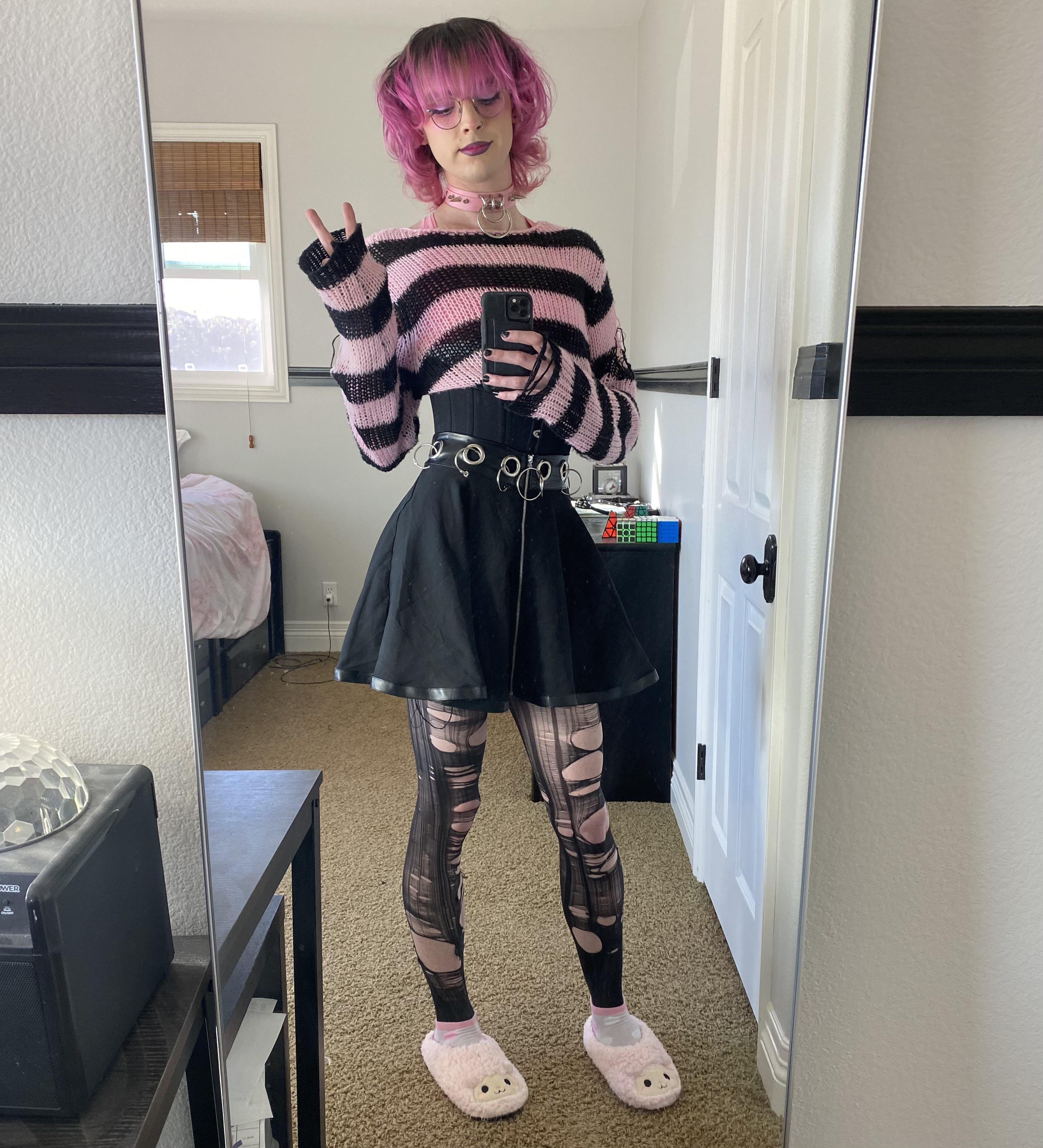 Loving this fit! (Don’t mind the slippers btw 😅) 💕 : femboy