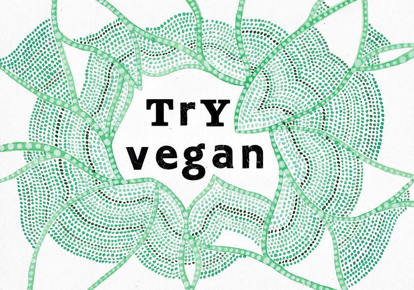 Try Vegan my watercolor painting r/VeganChill