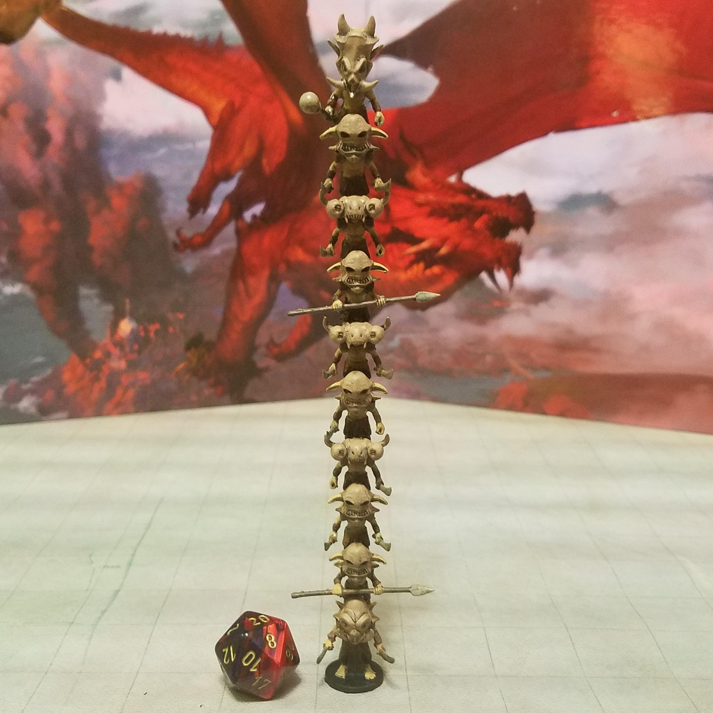 [OC] 3D Printed Batiri (Goblin) Battle Stack from Tomb of Annihilation! File details in comments