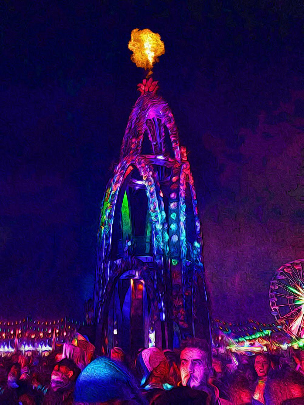 Flower Tower of Contemplation.. r/electricdaisycarnival
