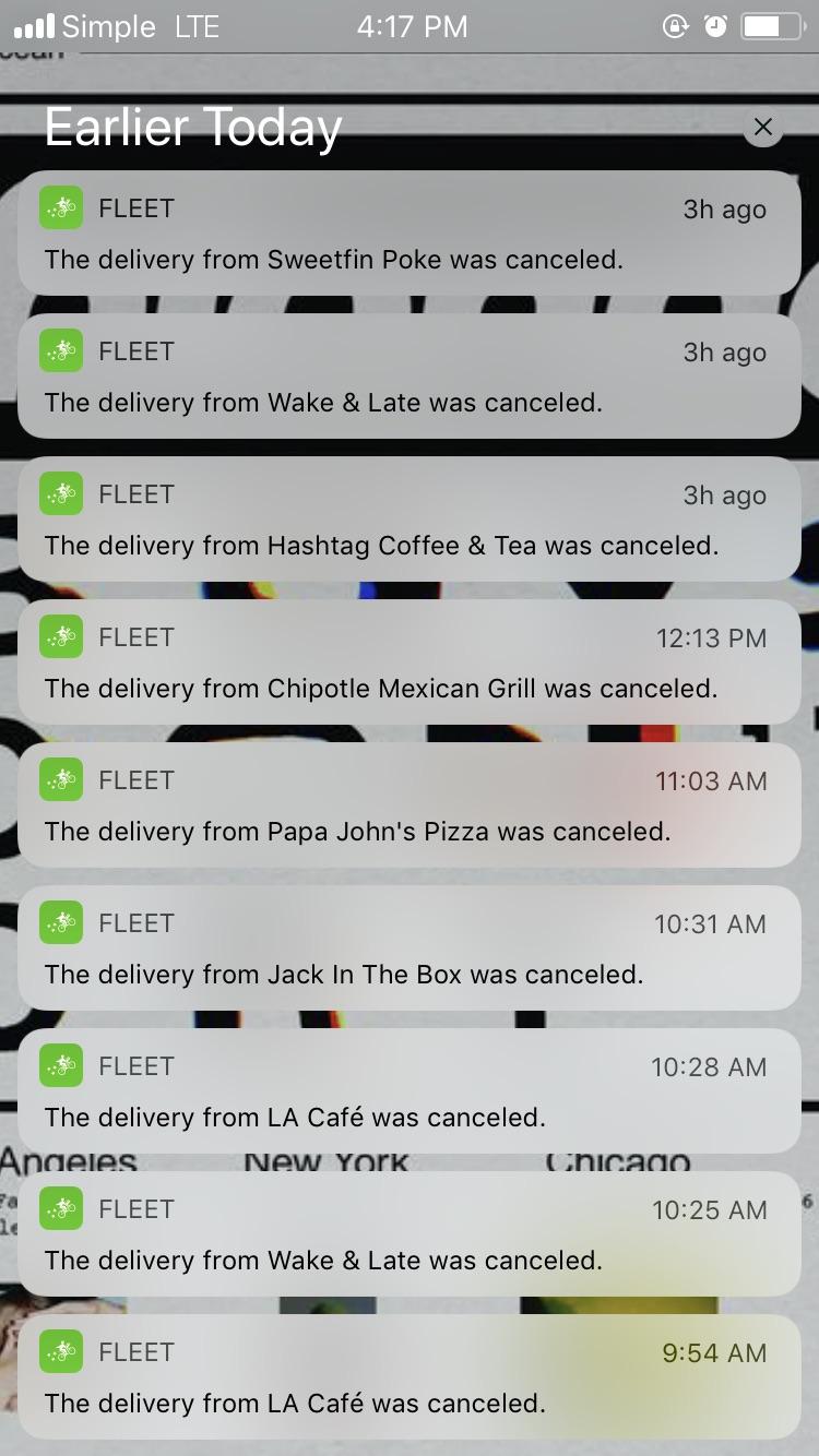 King of Cancels. I have never had this much people cancel randomly? Is