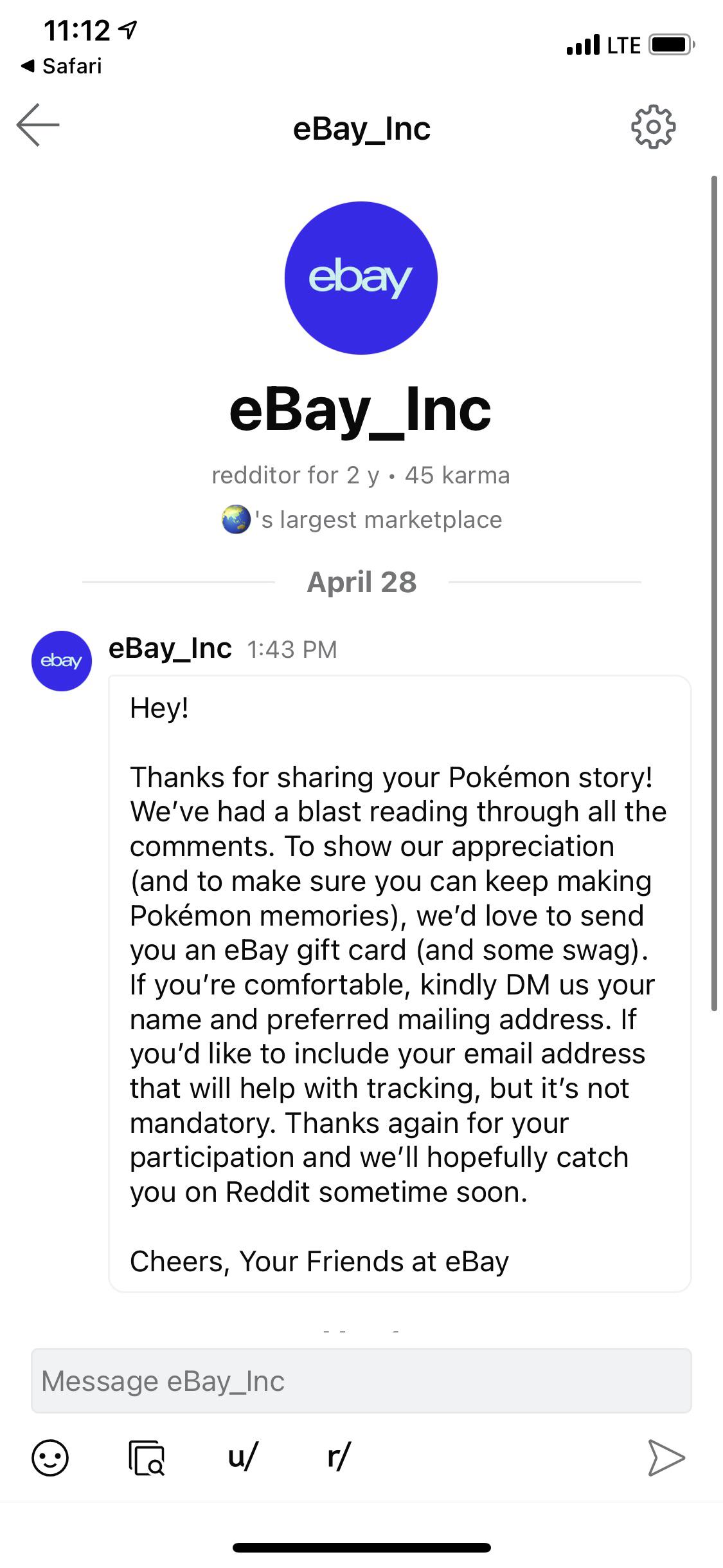 Is this the official EBay Reddit Account? r/Ebay