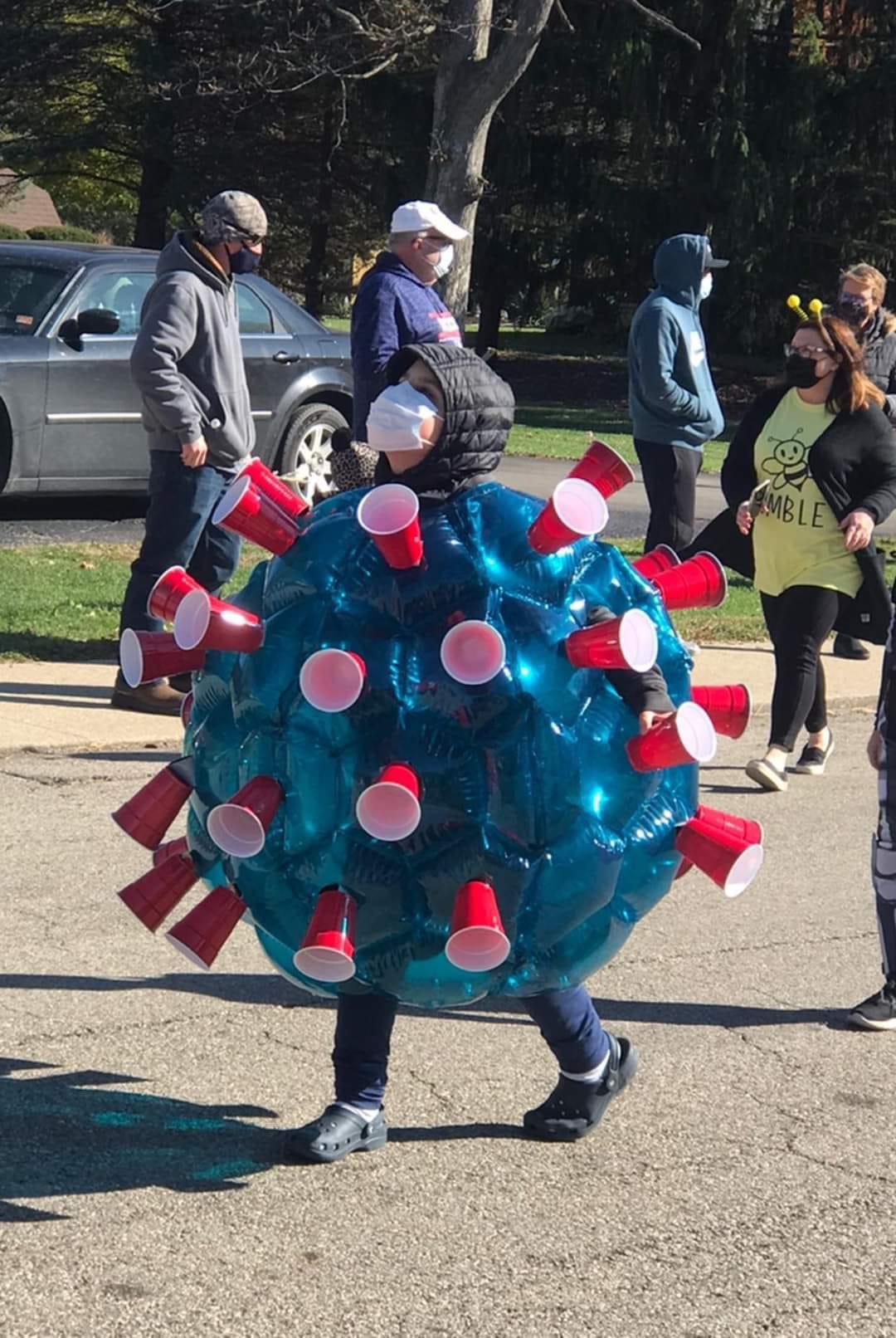 A kid dressed up as “Coronavirus” for Halloween r/funny