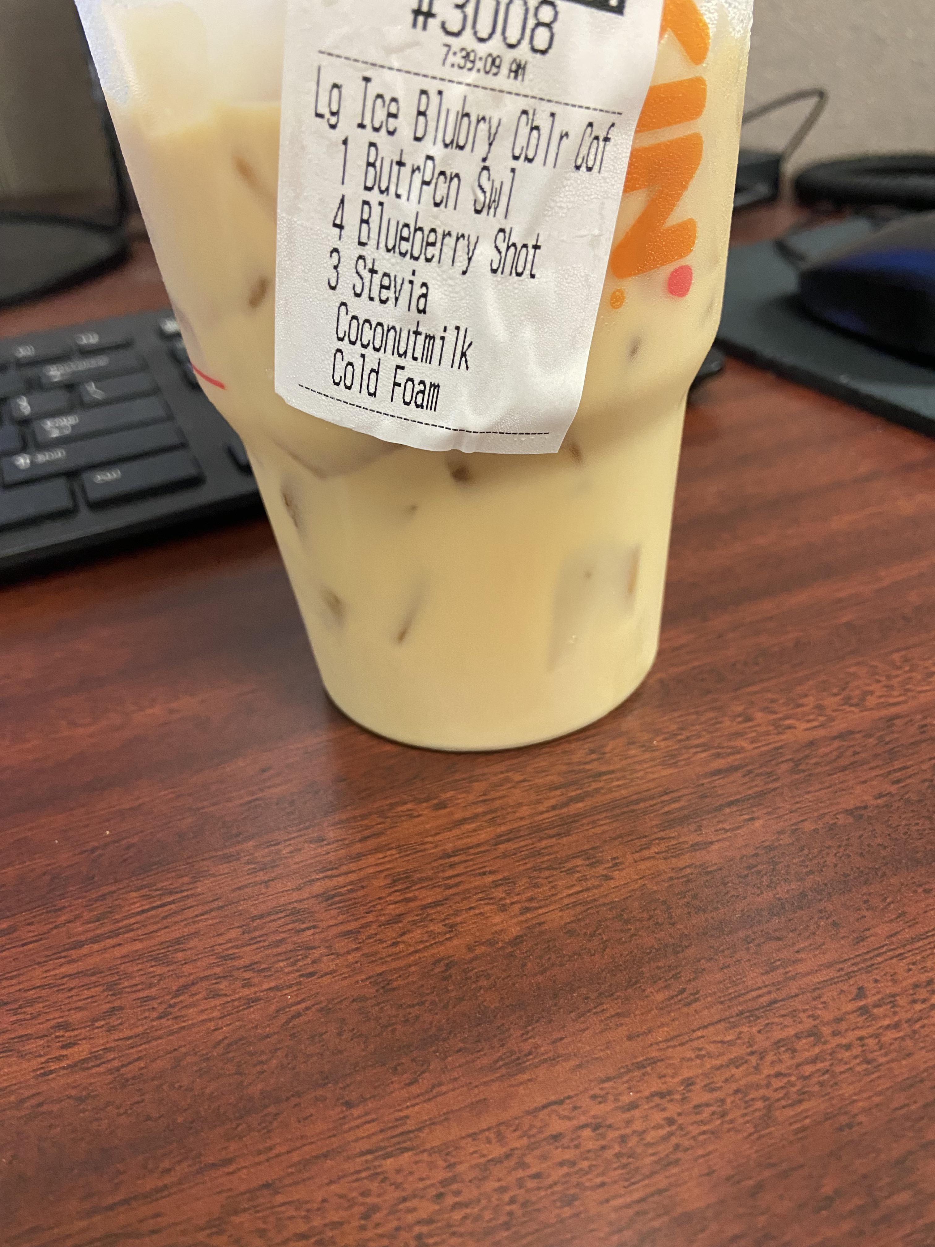 Iced Blueberry Cobbler Coffee r/DunkinDonuts