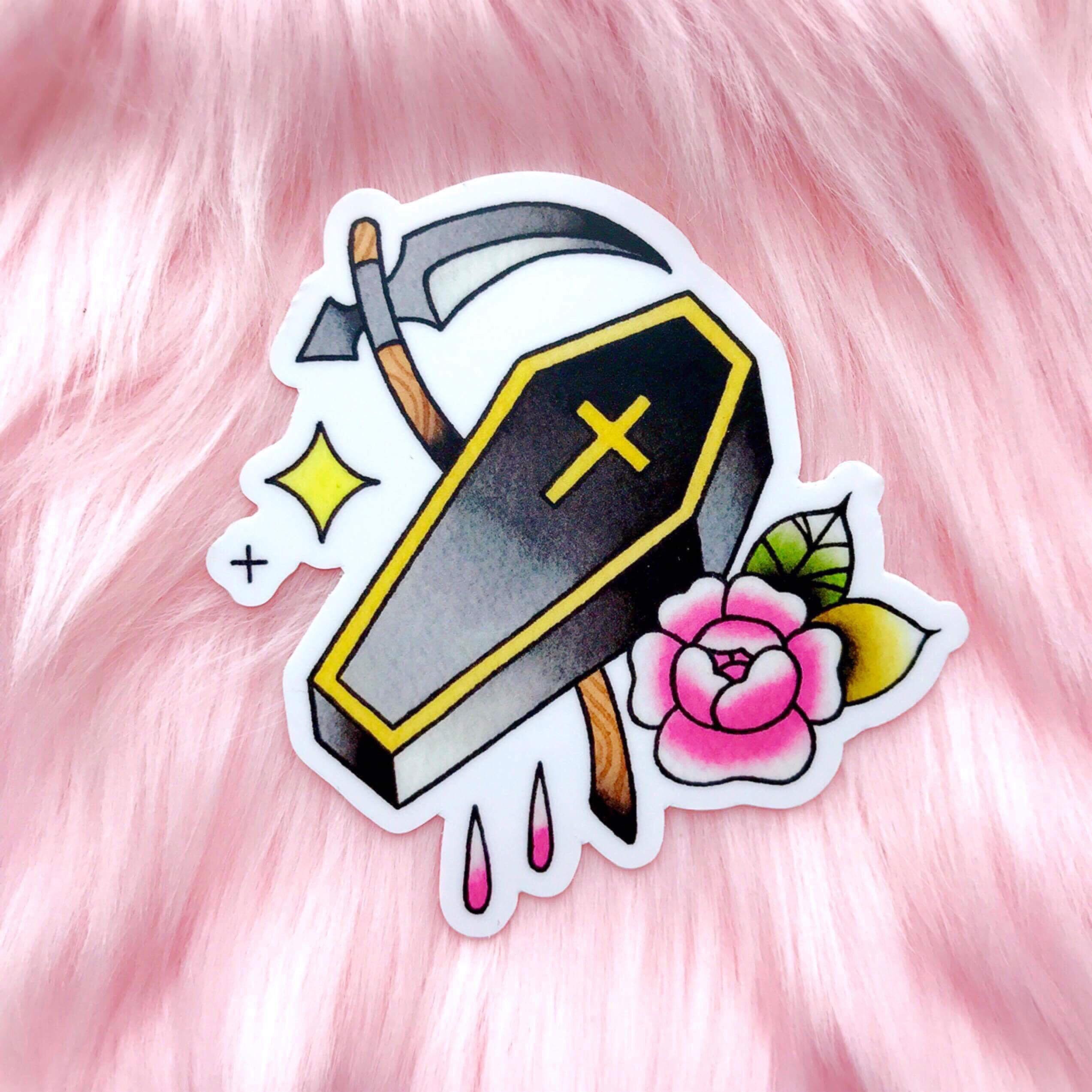 Absolutely obsessed with StickerMule now, all my traditional work looks