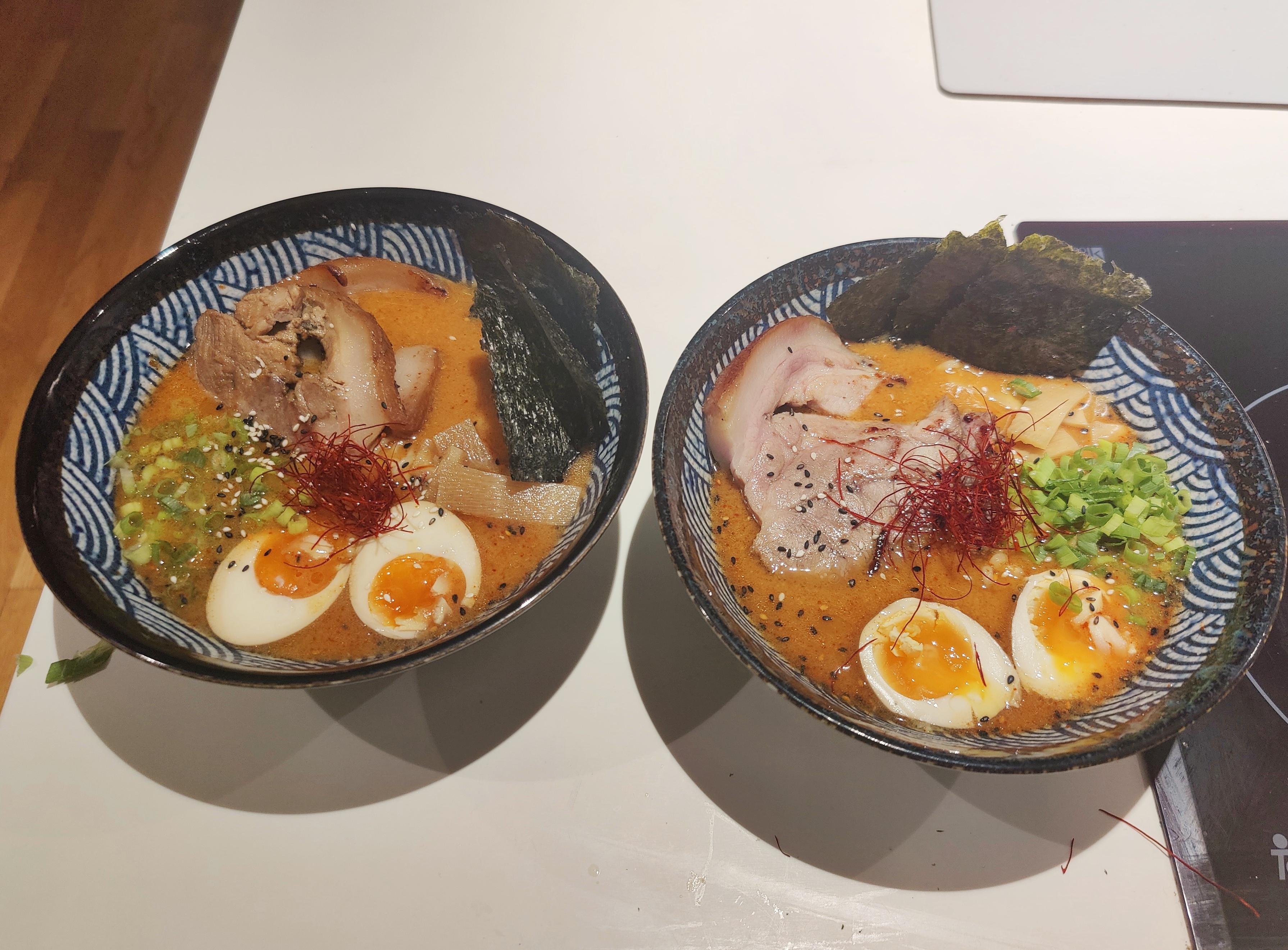 Spicy miso ramen with chashu pork r/ramen