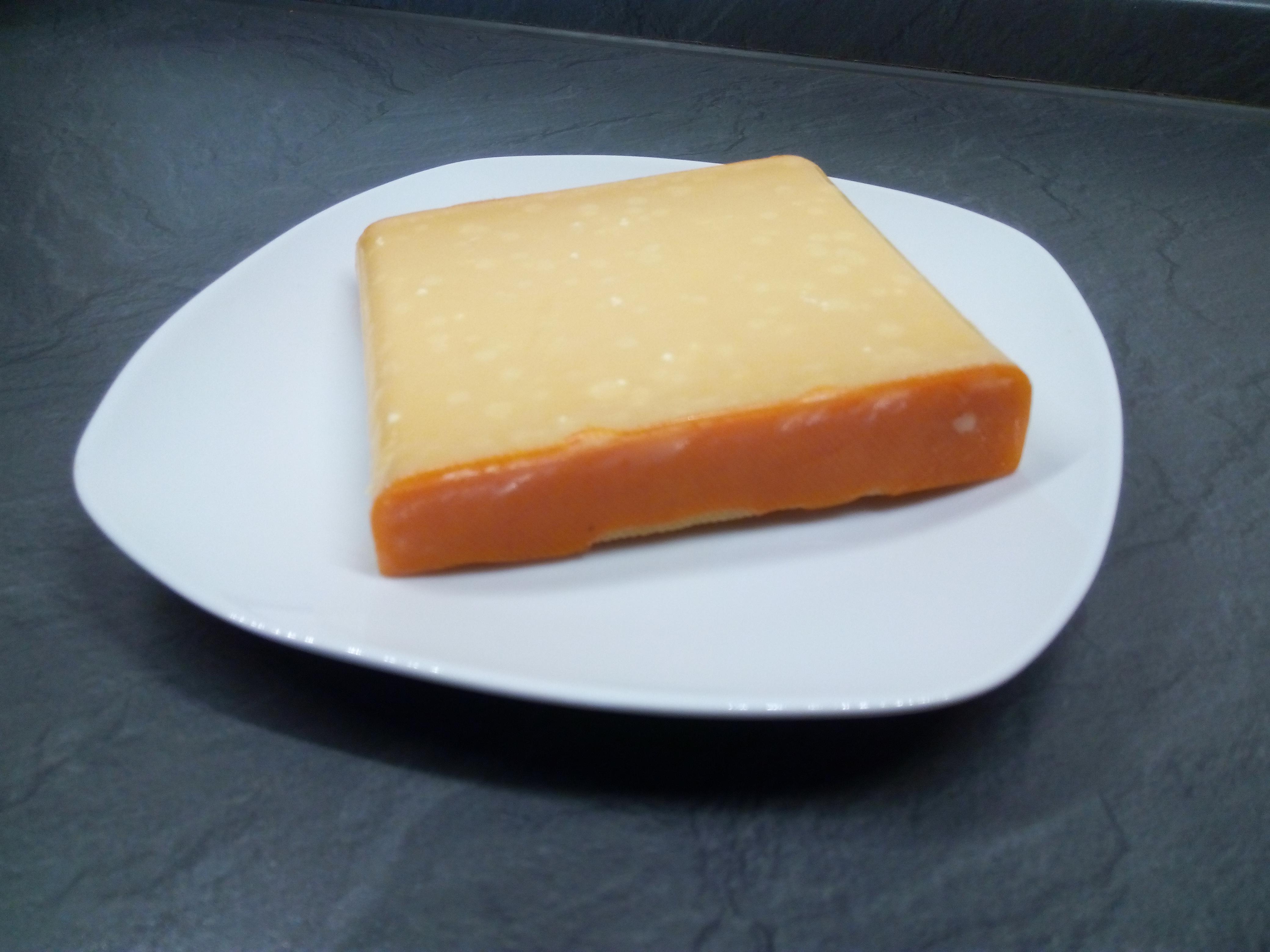 Cheeses from a German grocery store Dutch classic extra old Gouda r