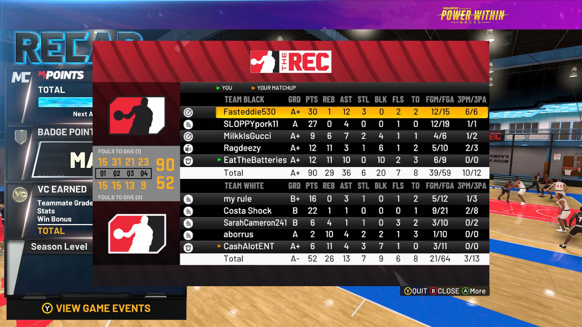 6'10" Center Quadruple Double Anyone need a big? r/NBA2k