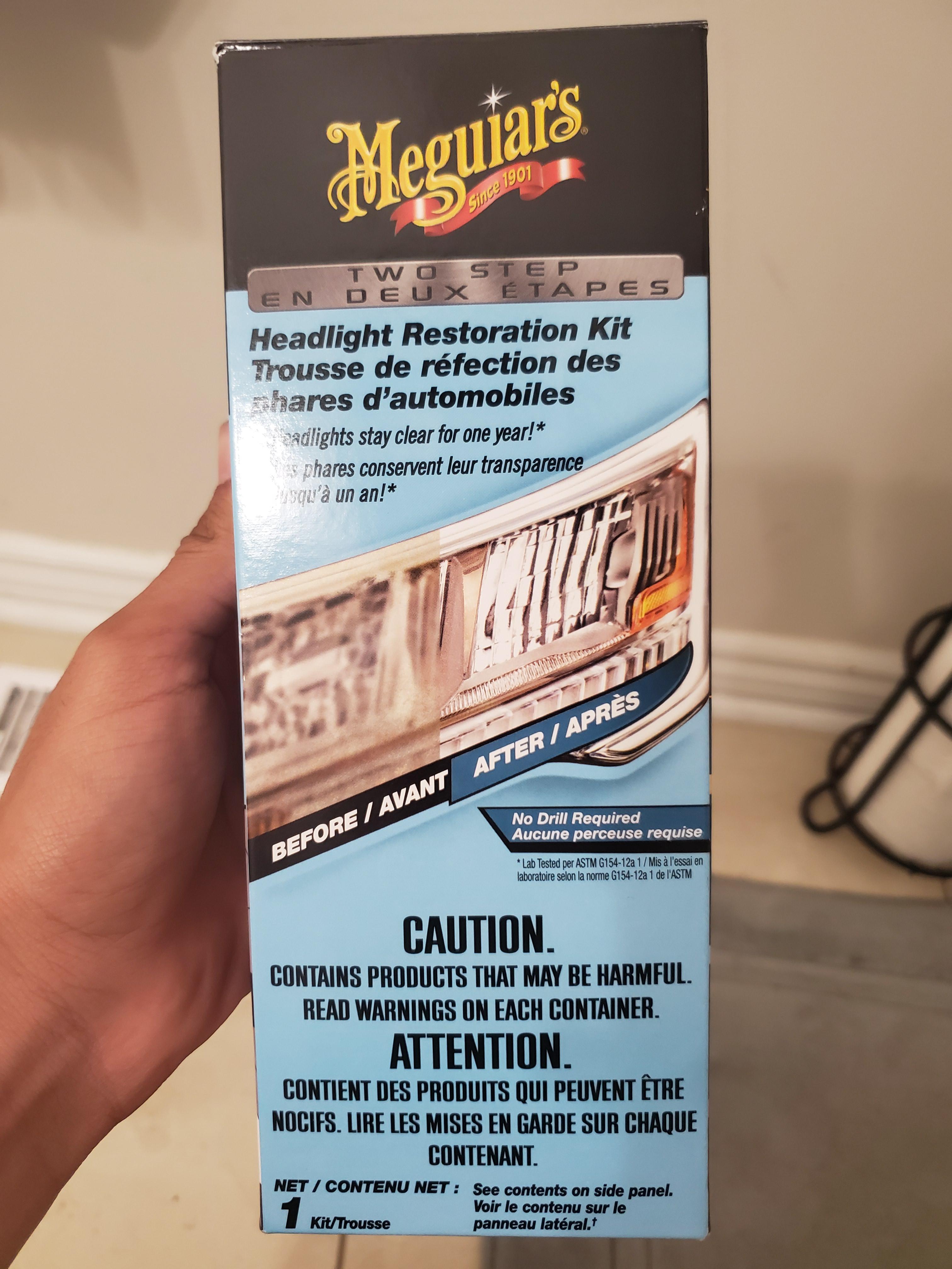 Can I drive my car after I use this headlight restoration kit? The back