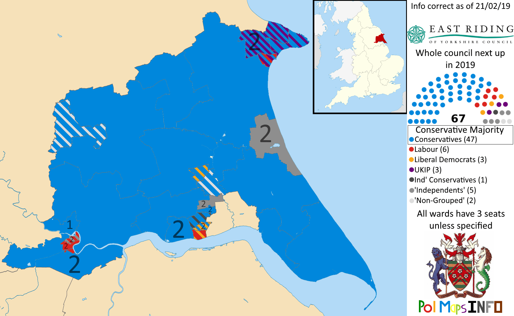 East Riding of Yorkshire Council, Yorkshire and the Humber. 21/02/2019