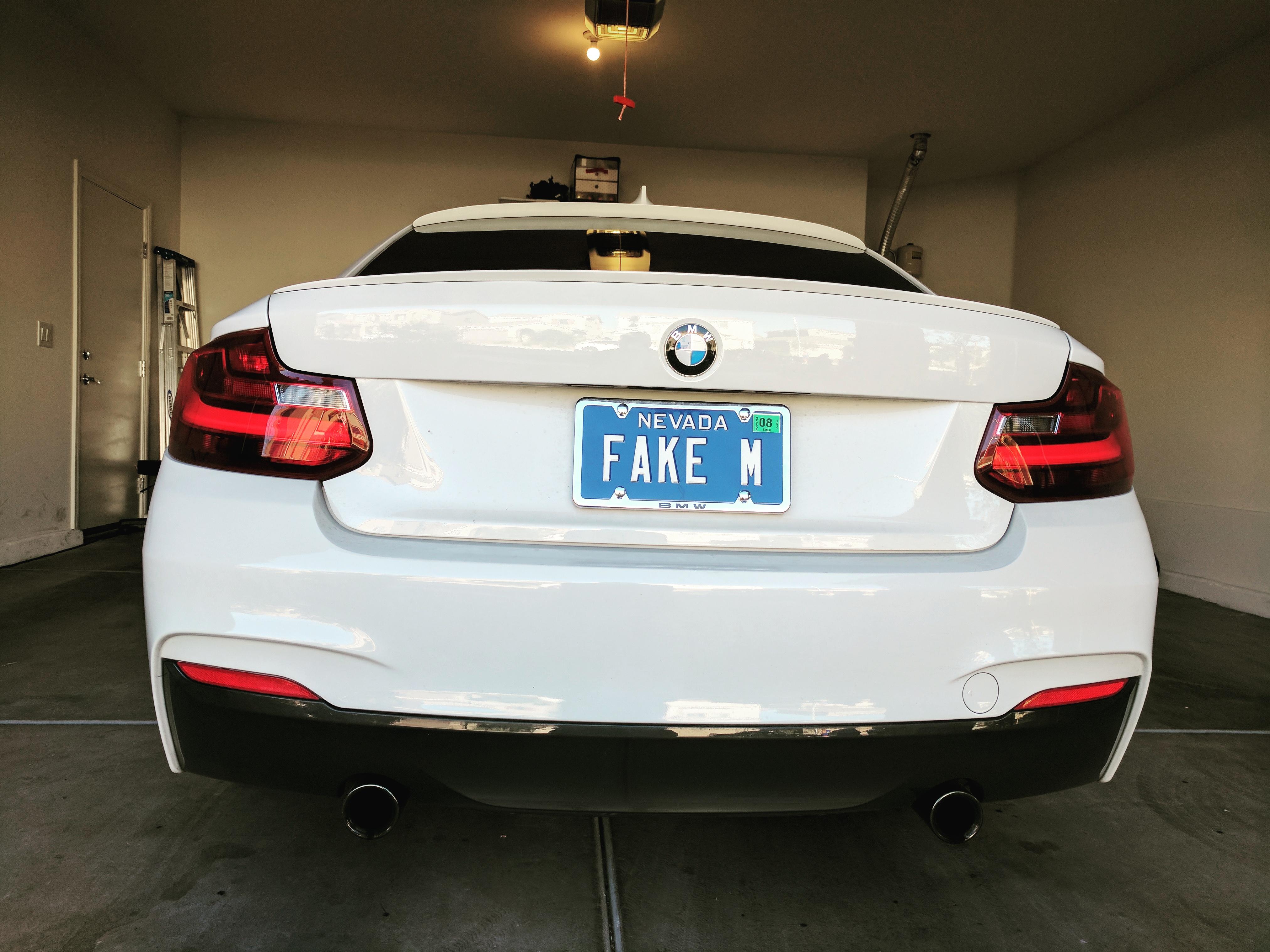New plates for the M235i... r/BMW