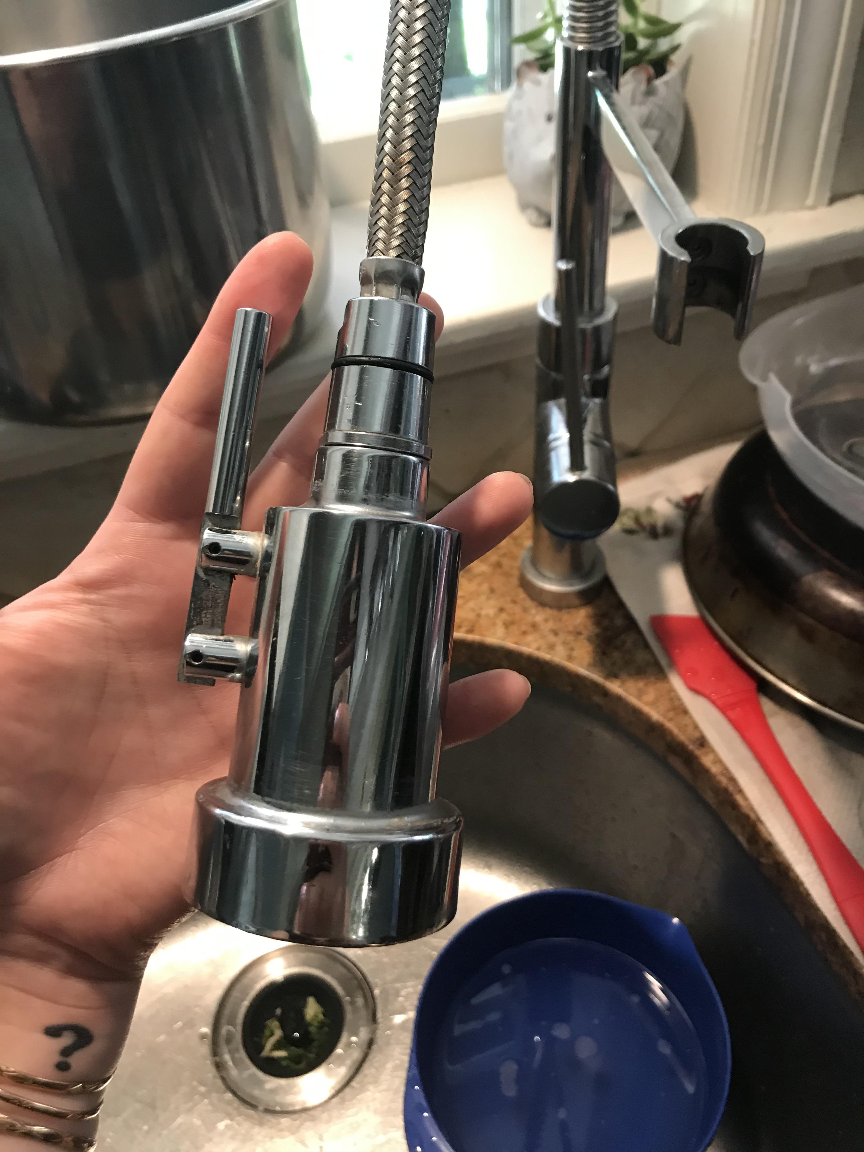 Help identifying kitchen faucet! The little lever wiggles but doesn’t