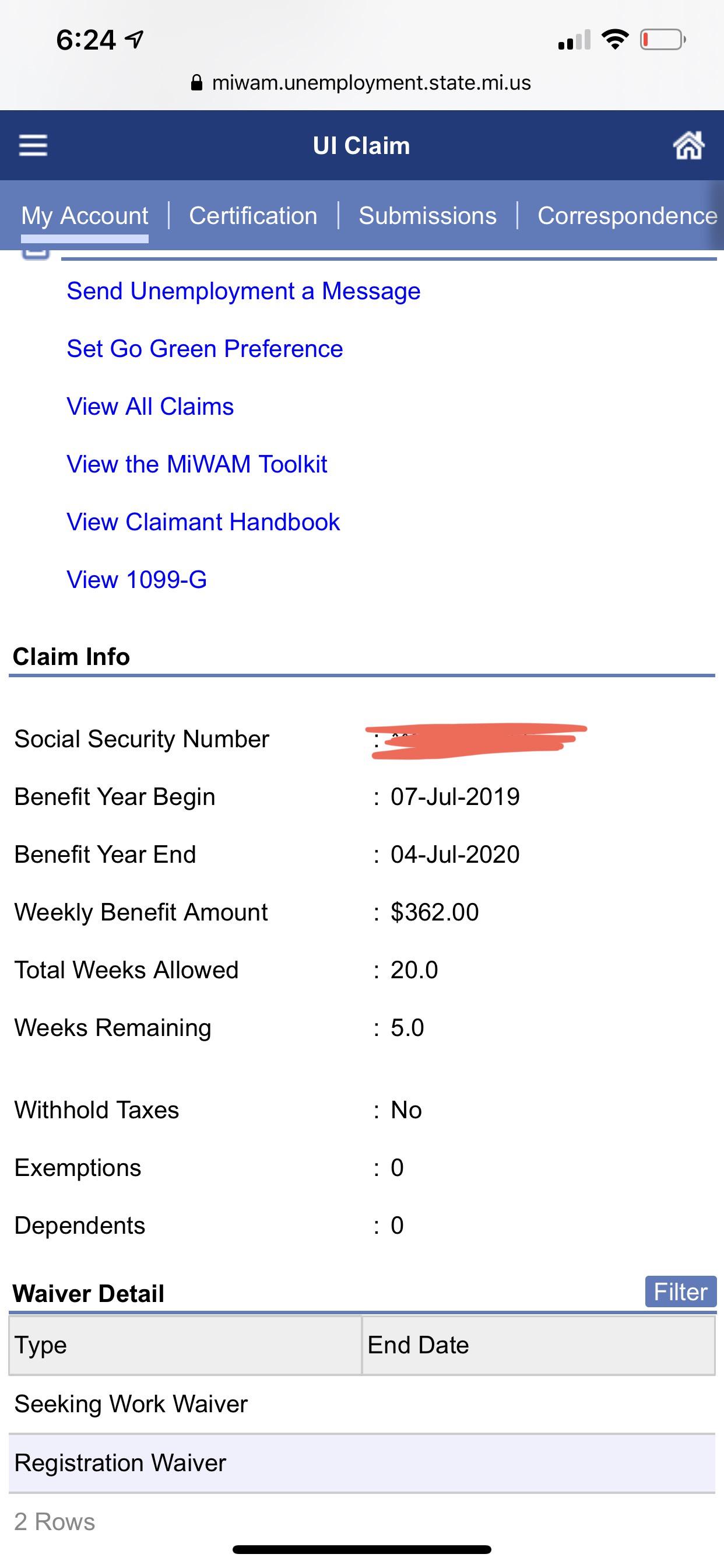 [MICHIGAN] If my benefit year ends in July (I was unemployed last July