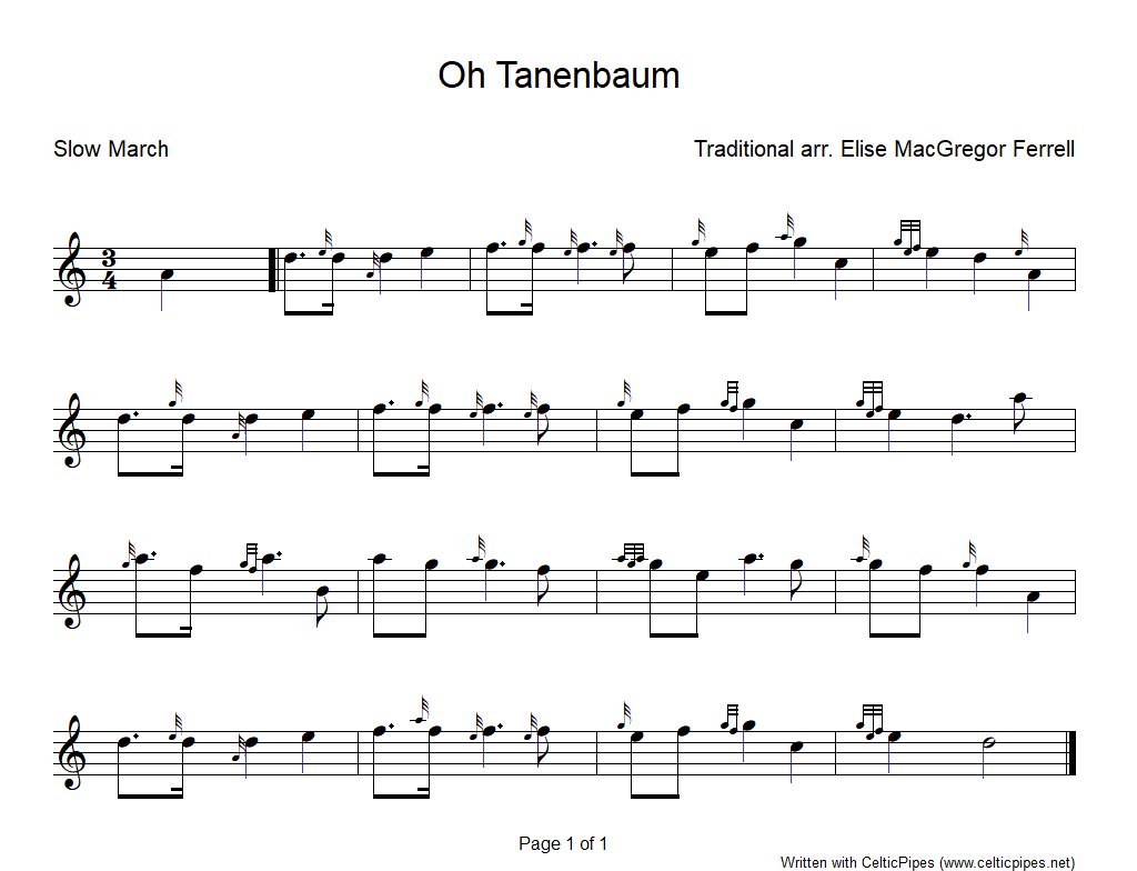 Hallelujah sheet music bagpipes